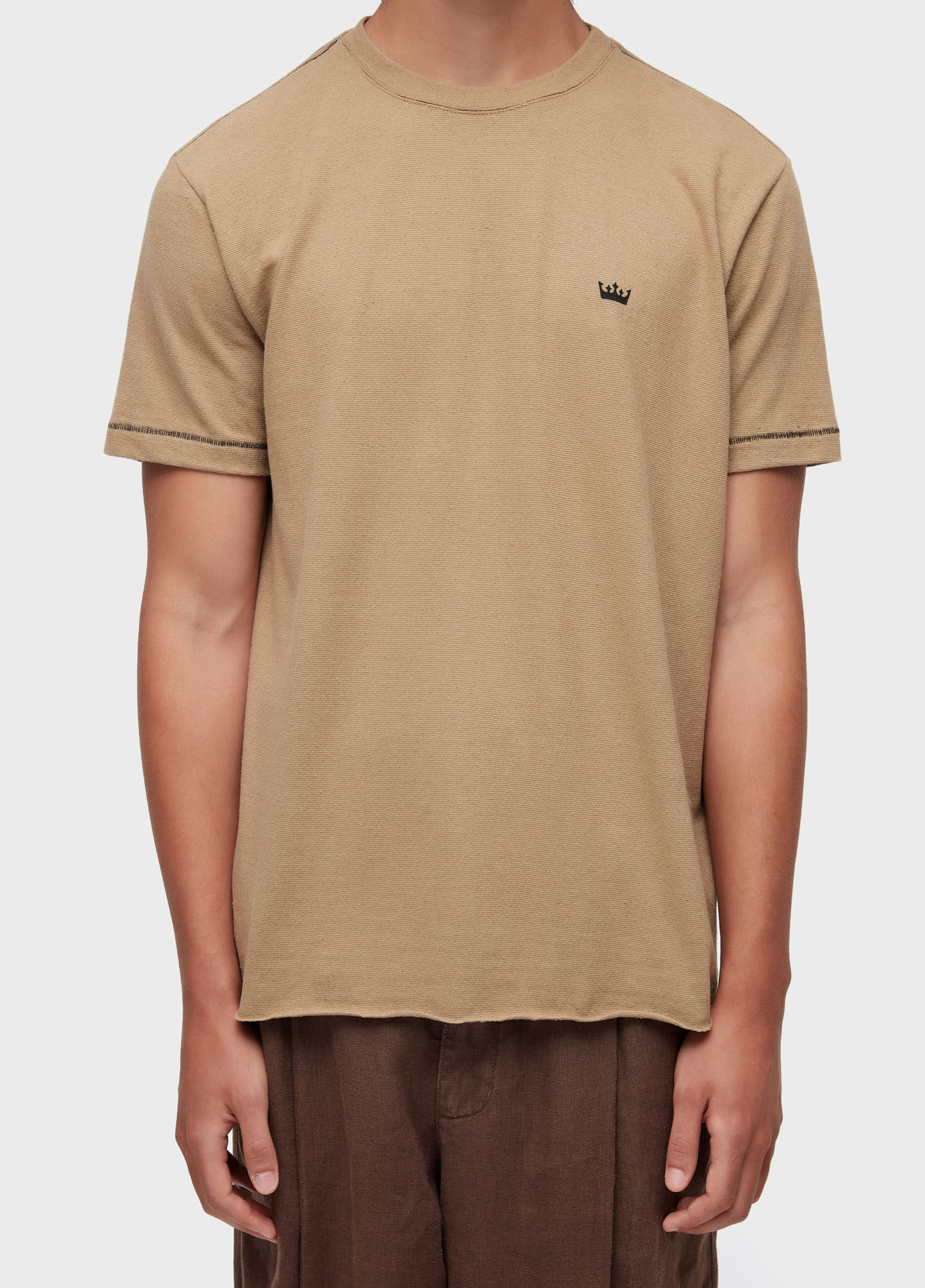 T-shirt rustic contrast seam MC