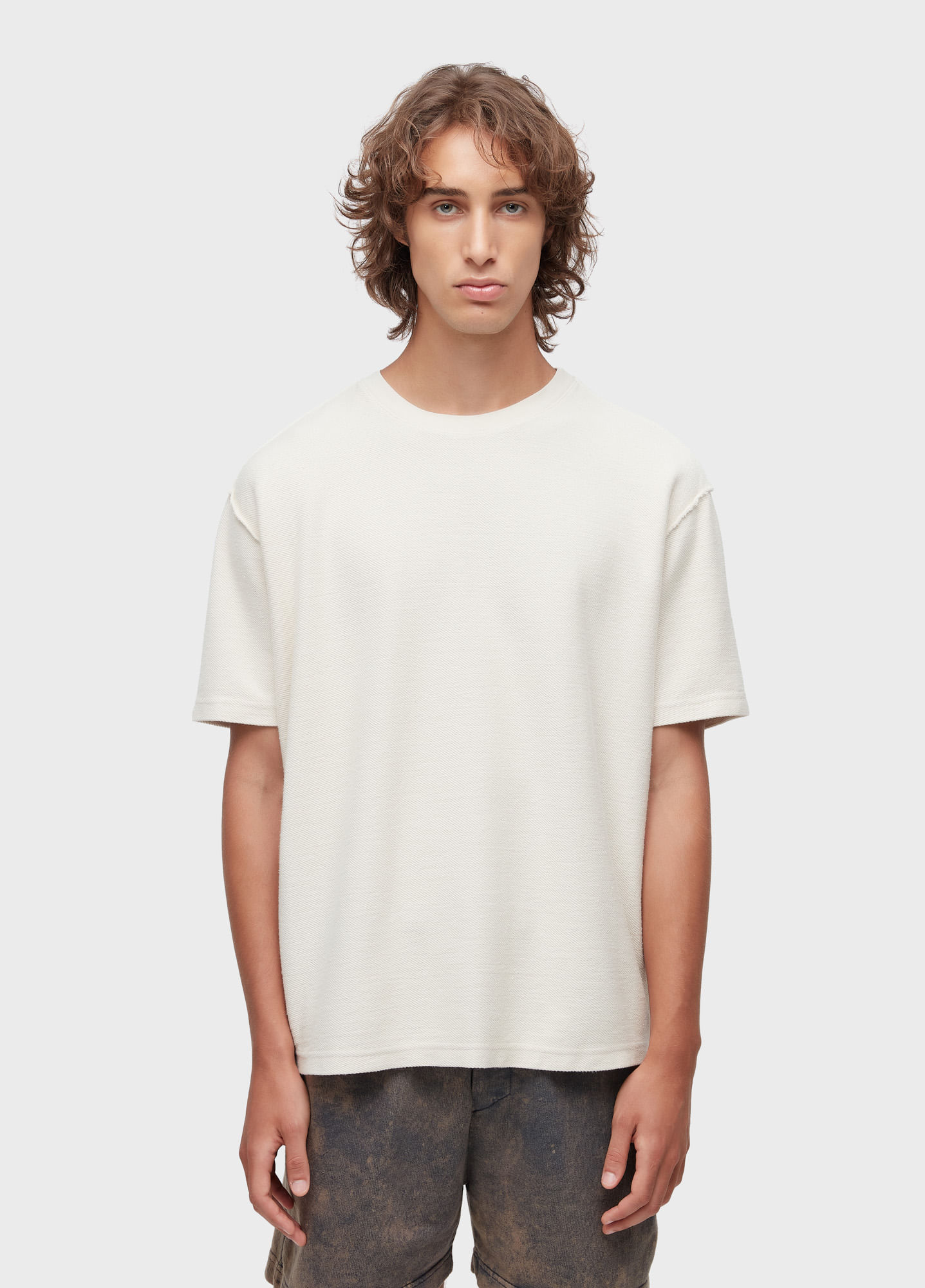 T-shirt over rustic texture MC