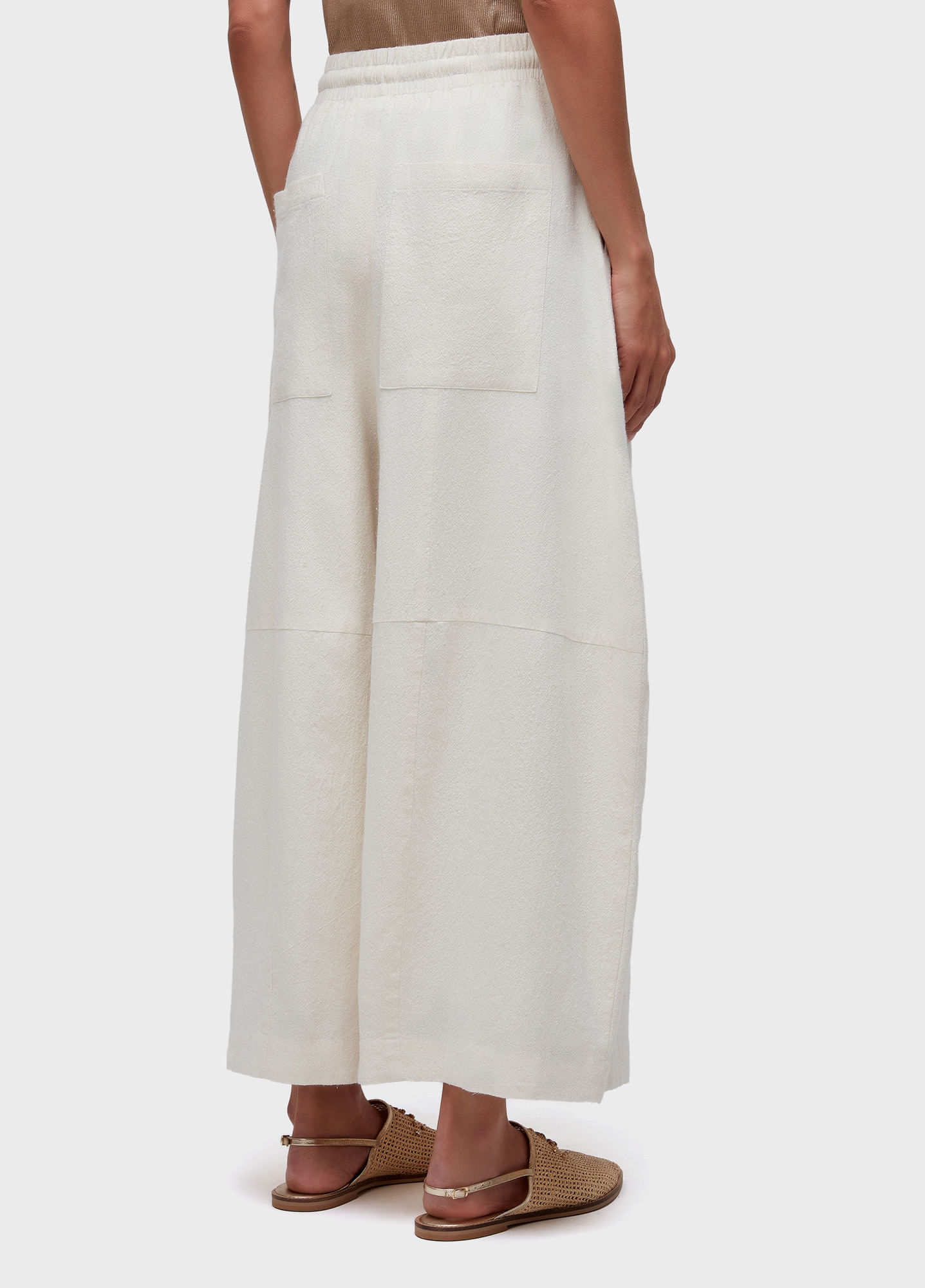 Calça bordado concha