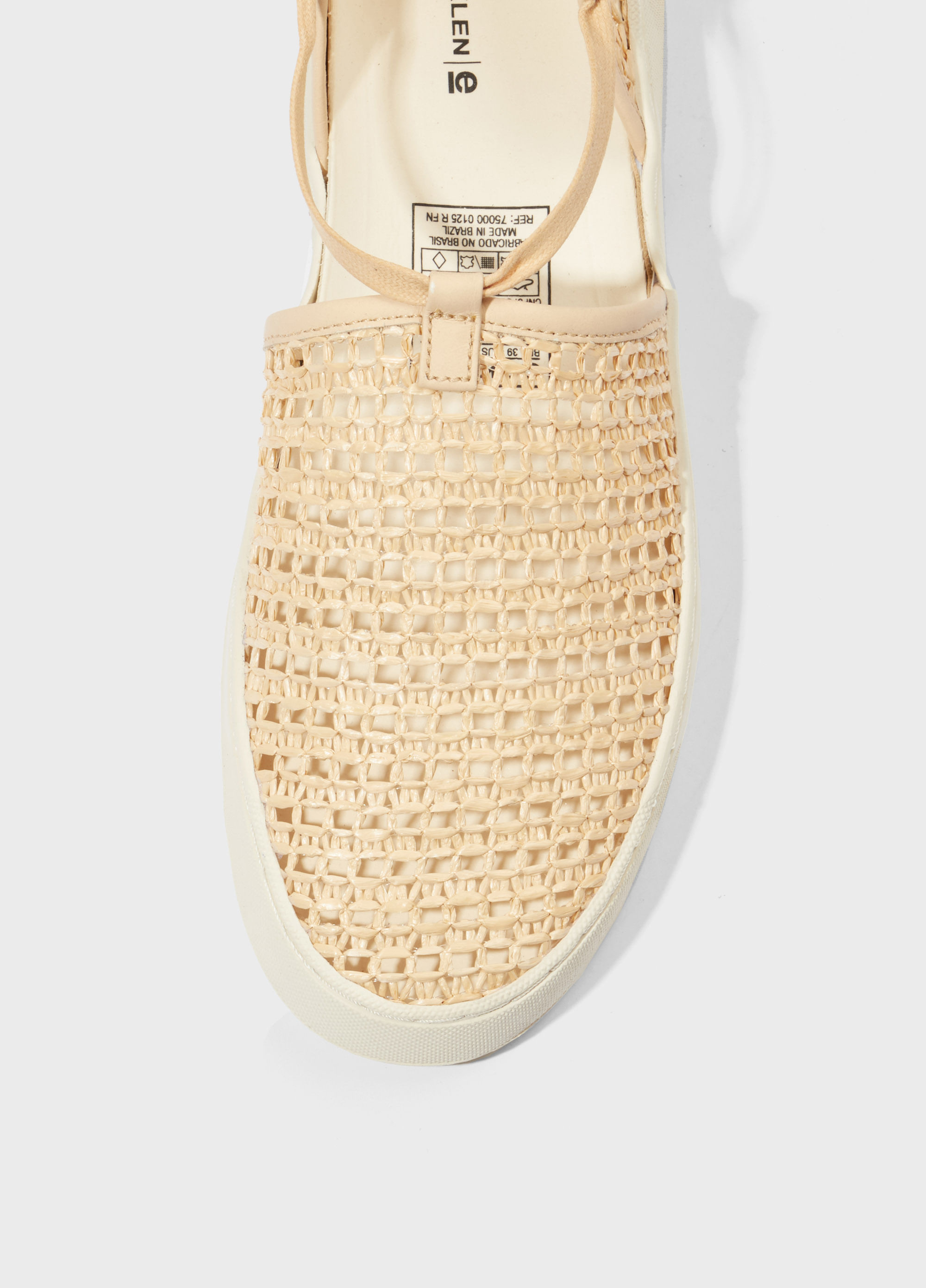 Sandália soho tela rafia