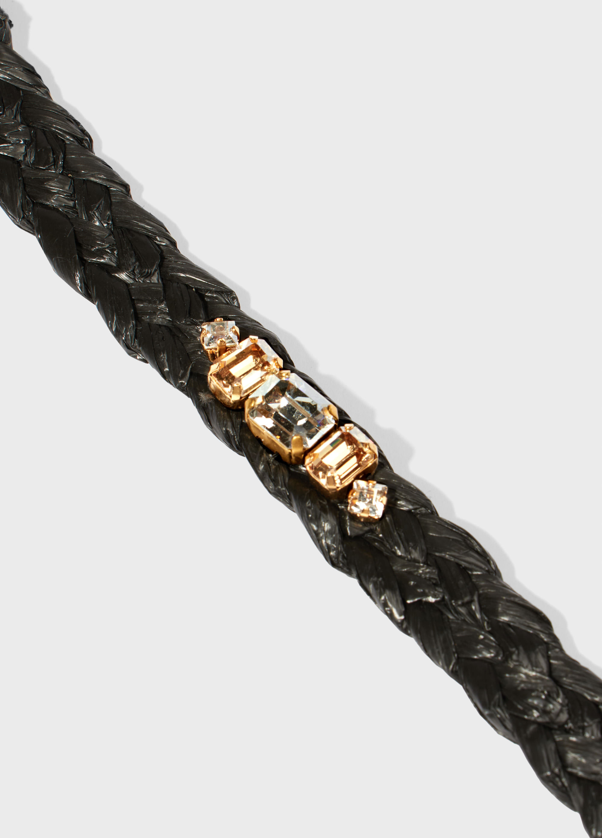 Pulseira cristais multi rafia