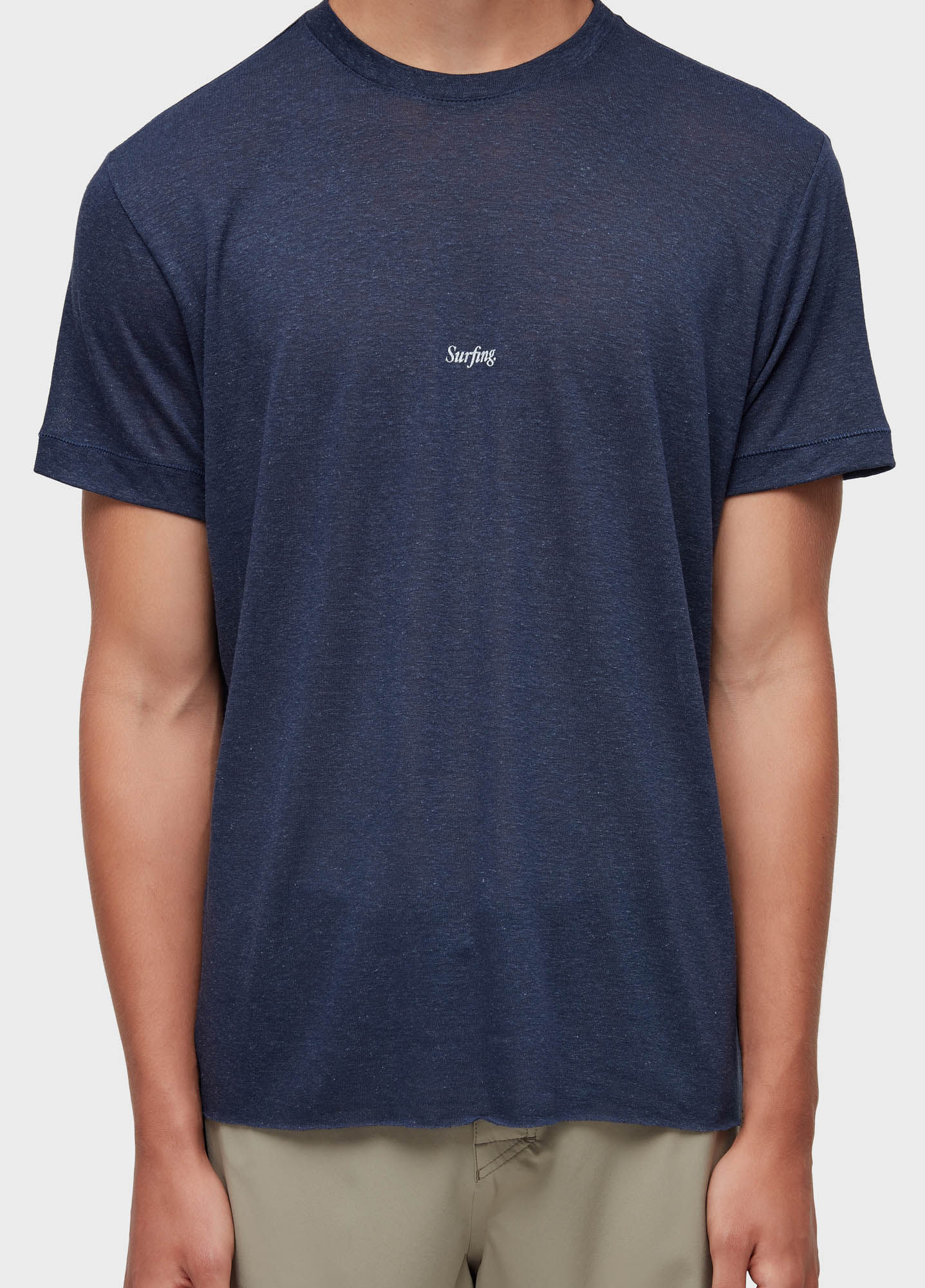 T-shirt minimal surfing light linen MC