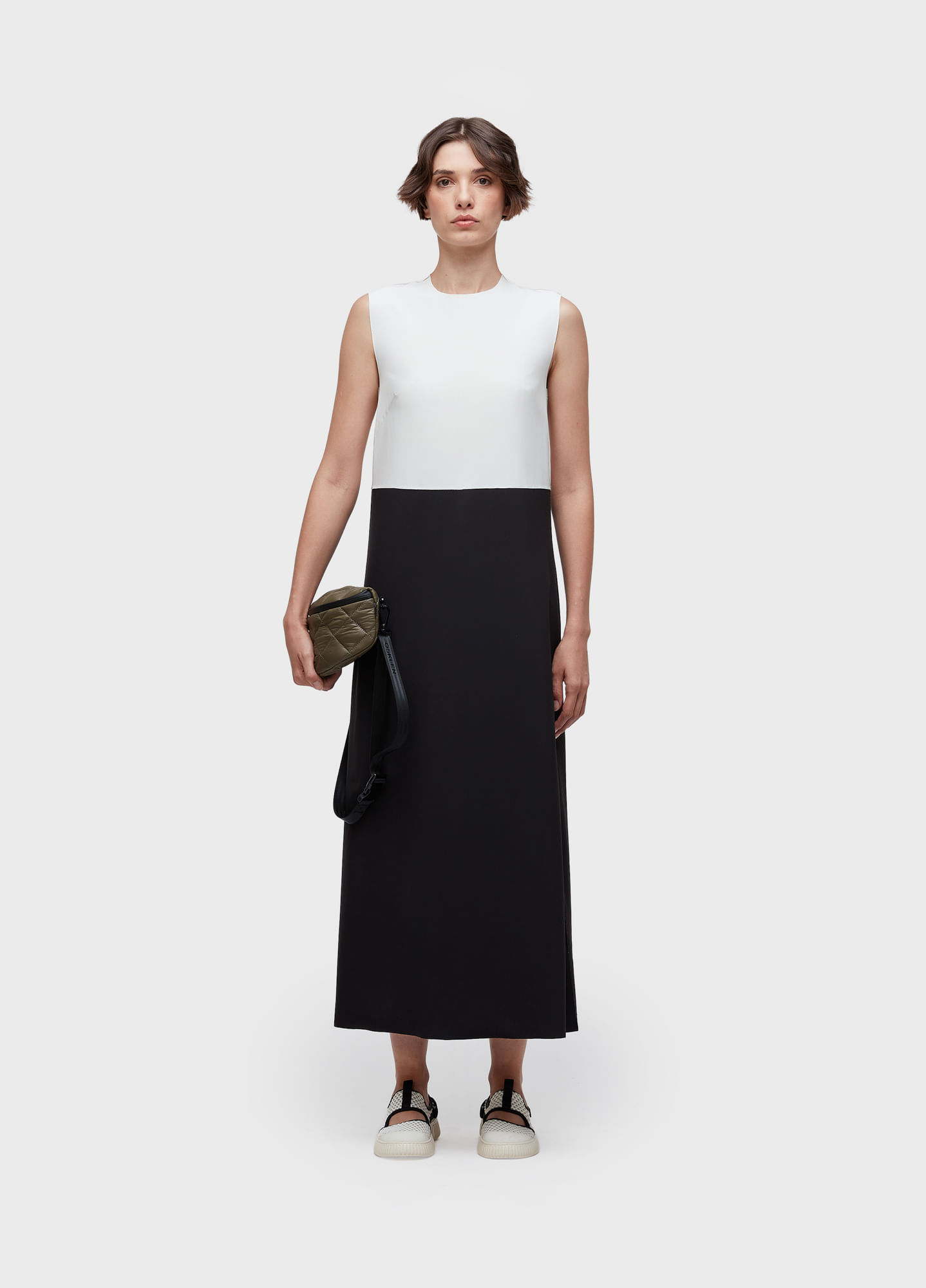 Vestido superlight double face bicolor
