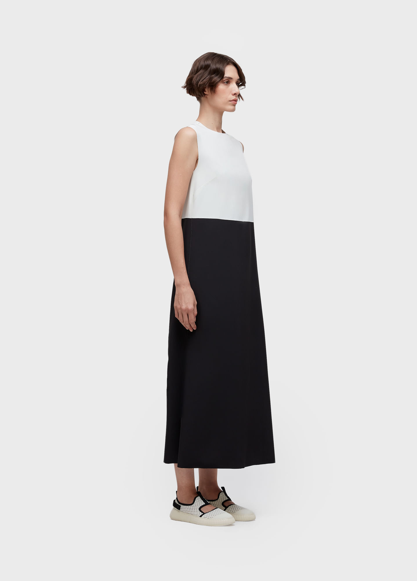 Vestido superlight double face bicolor