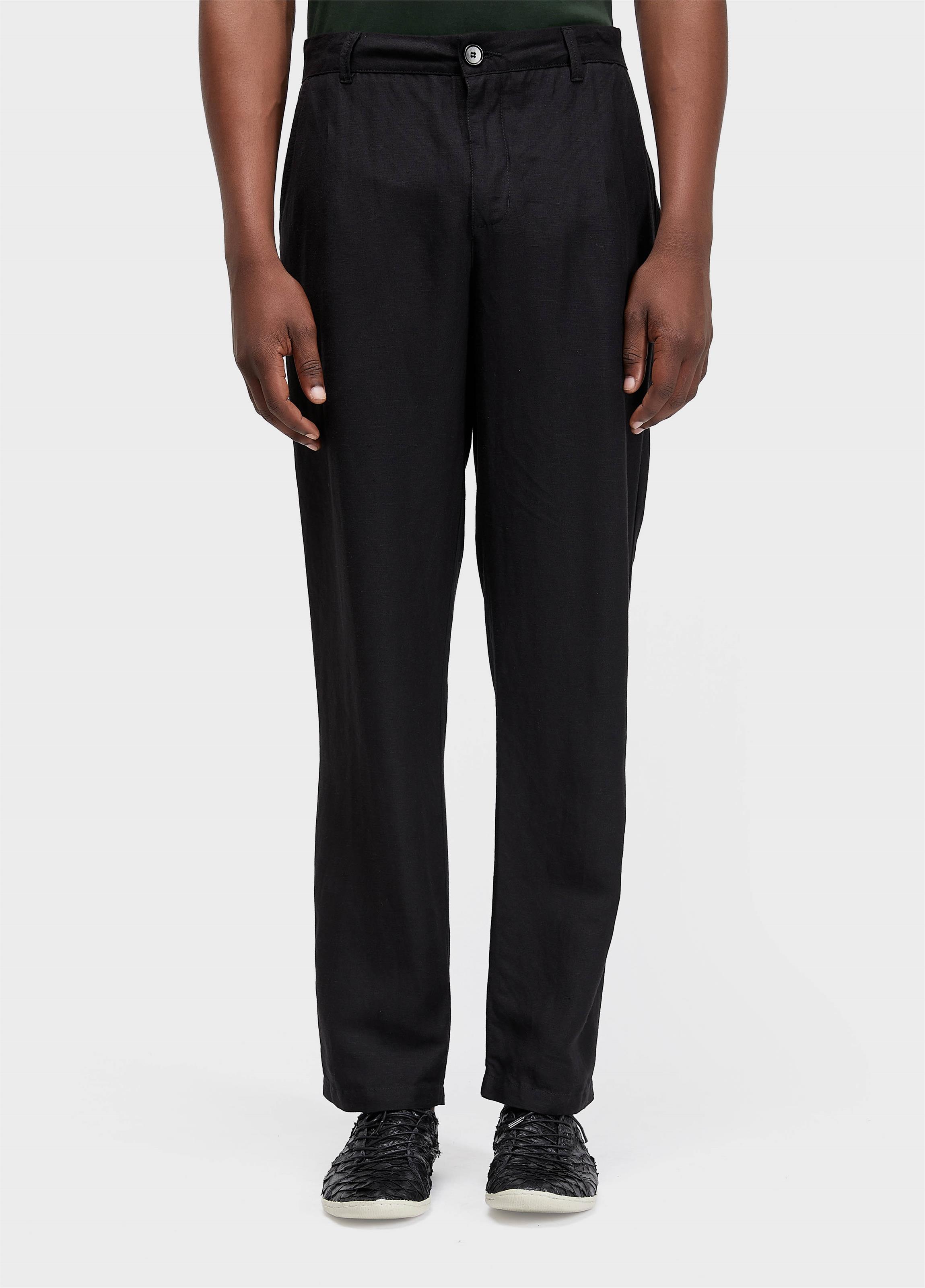 Calça alfaiataria fluid linen