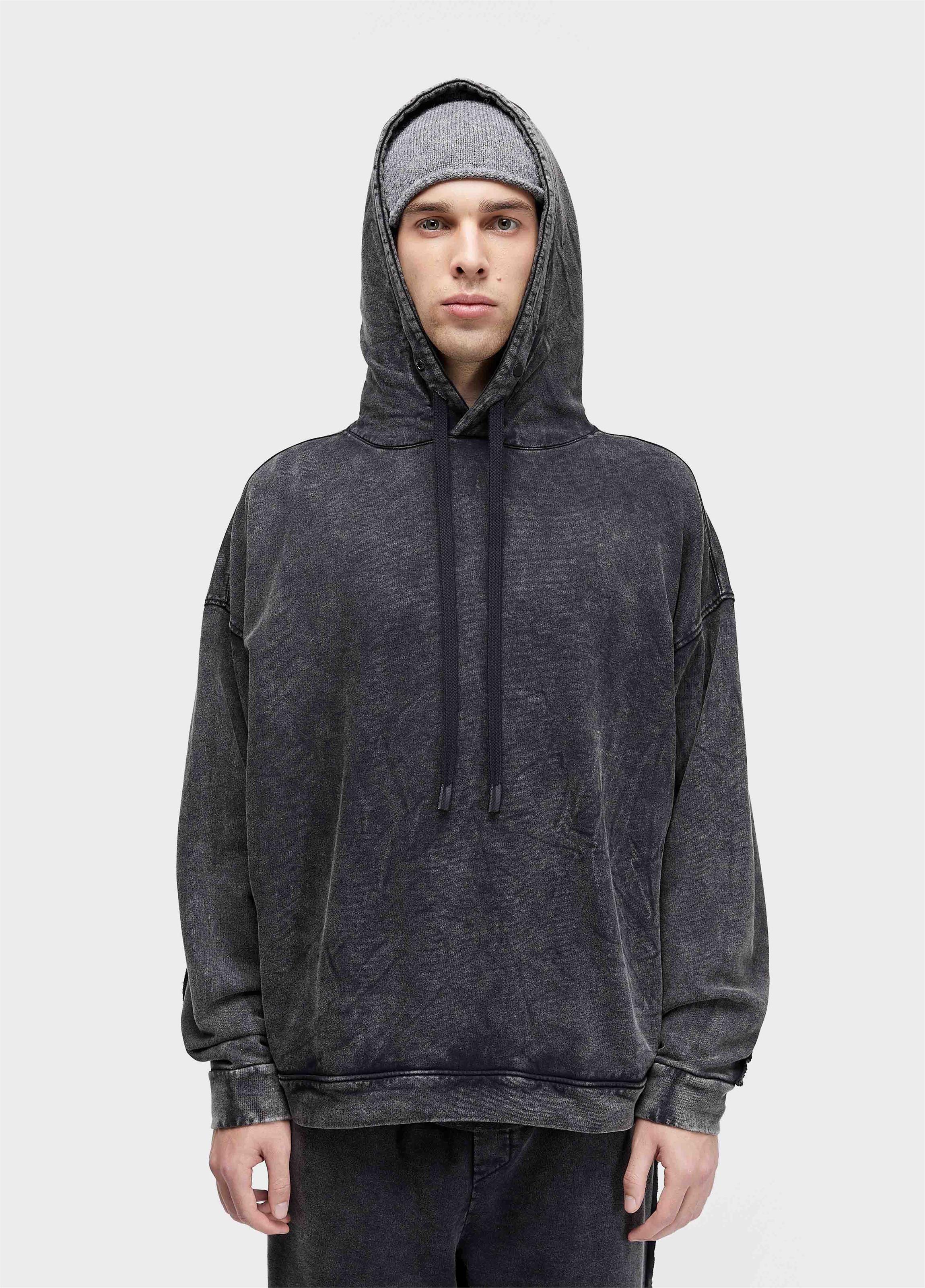 Moletom marmorizado raw seam