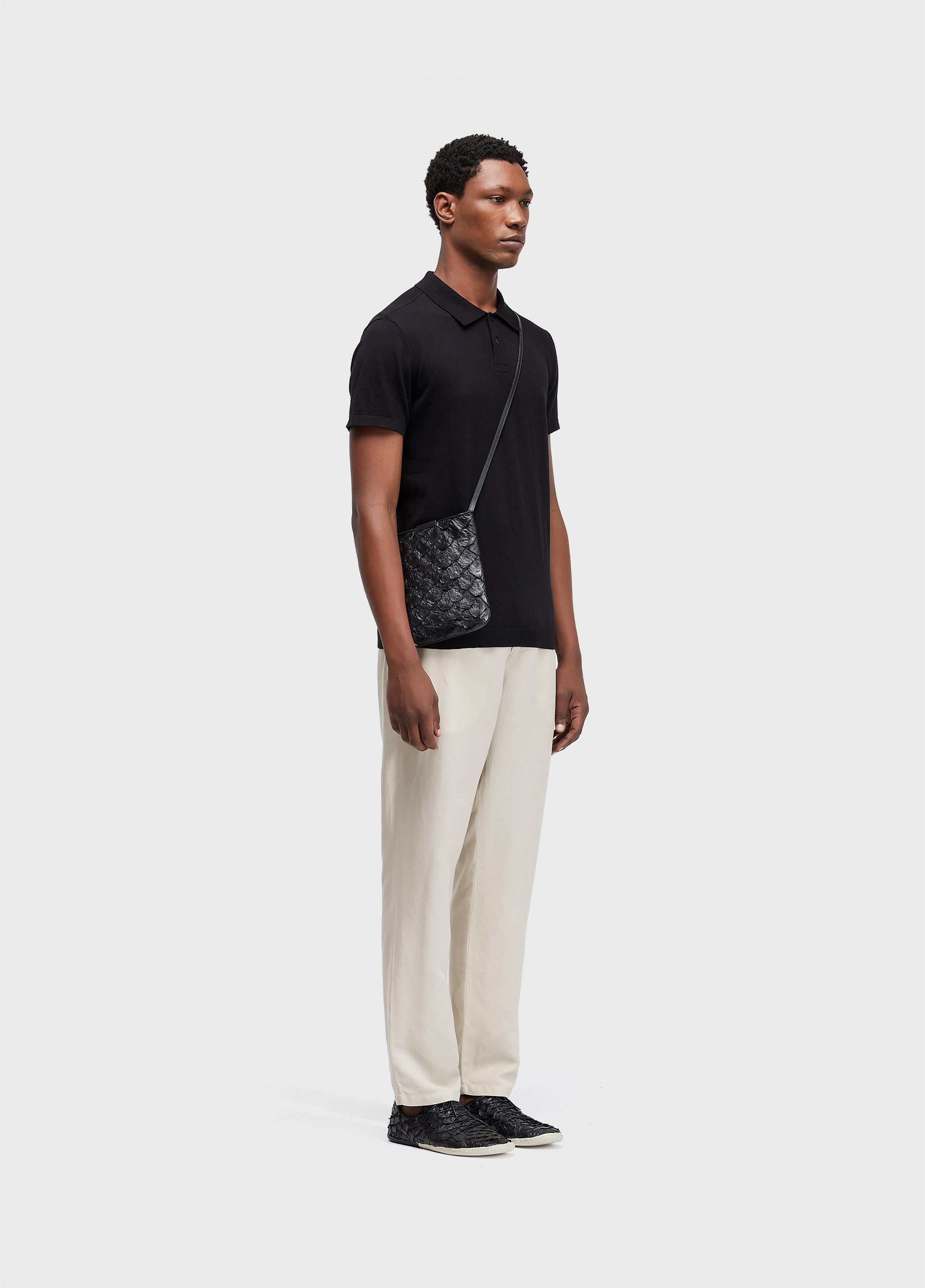 Calça alfaiataria fluid linen