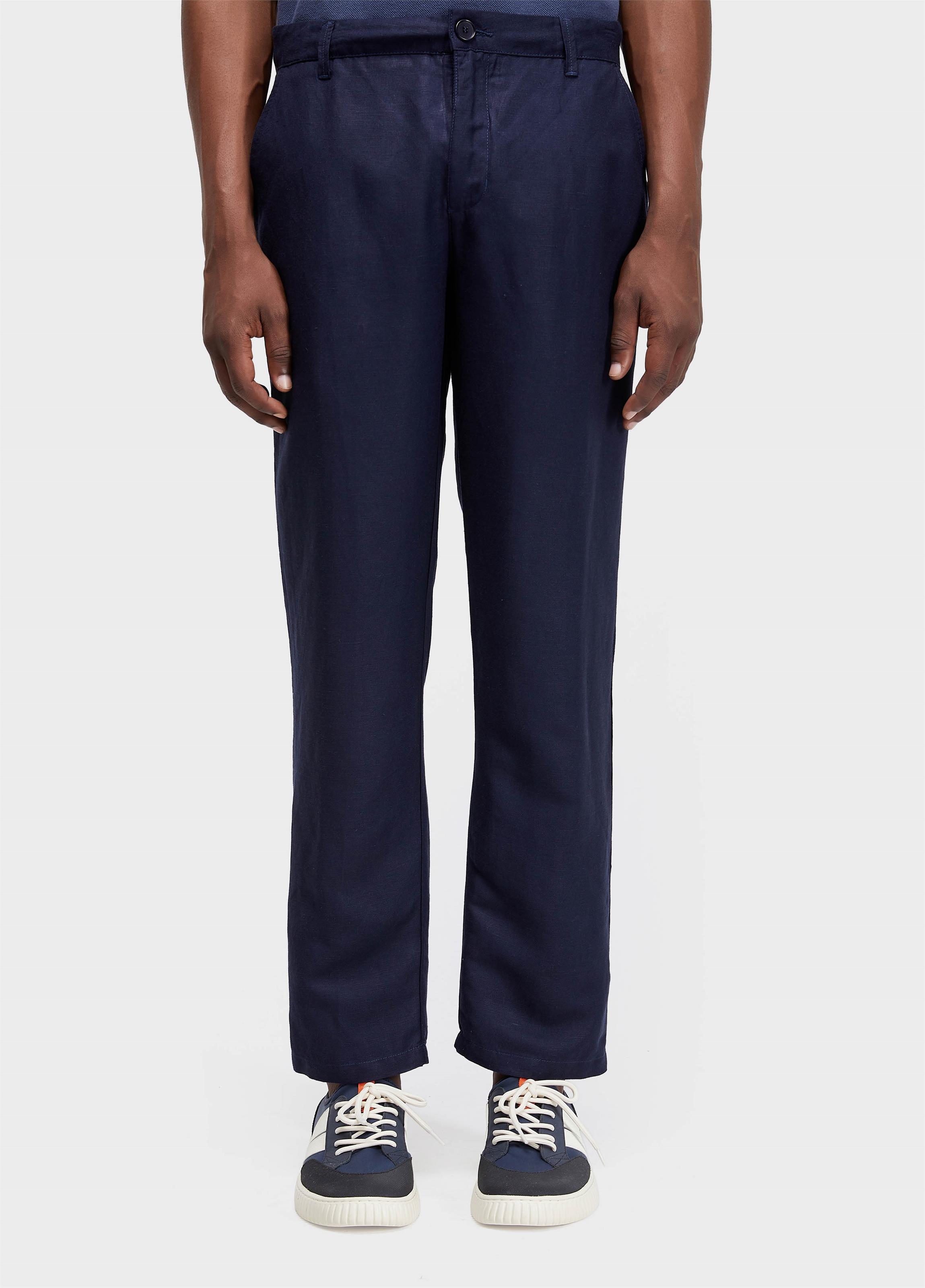 Calça alfaiataria fluid linen