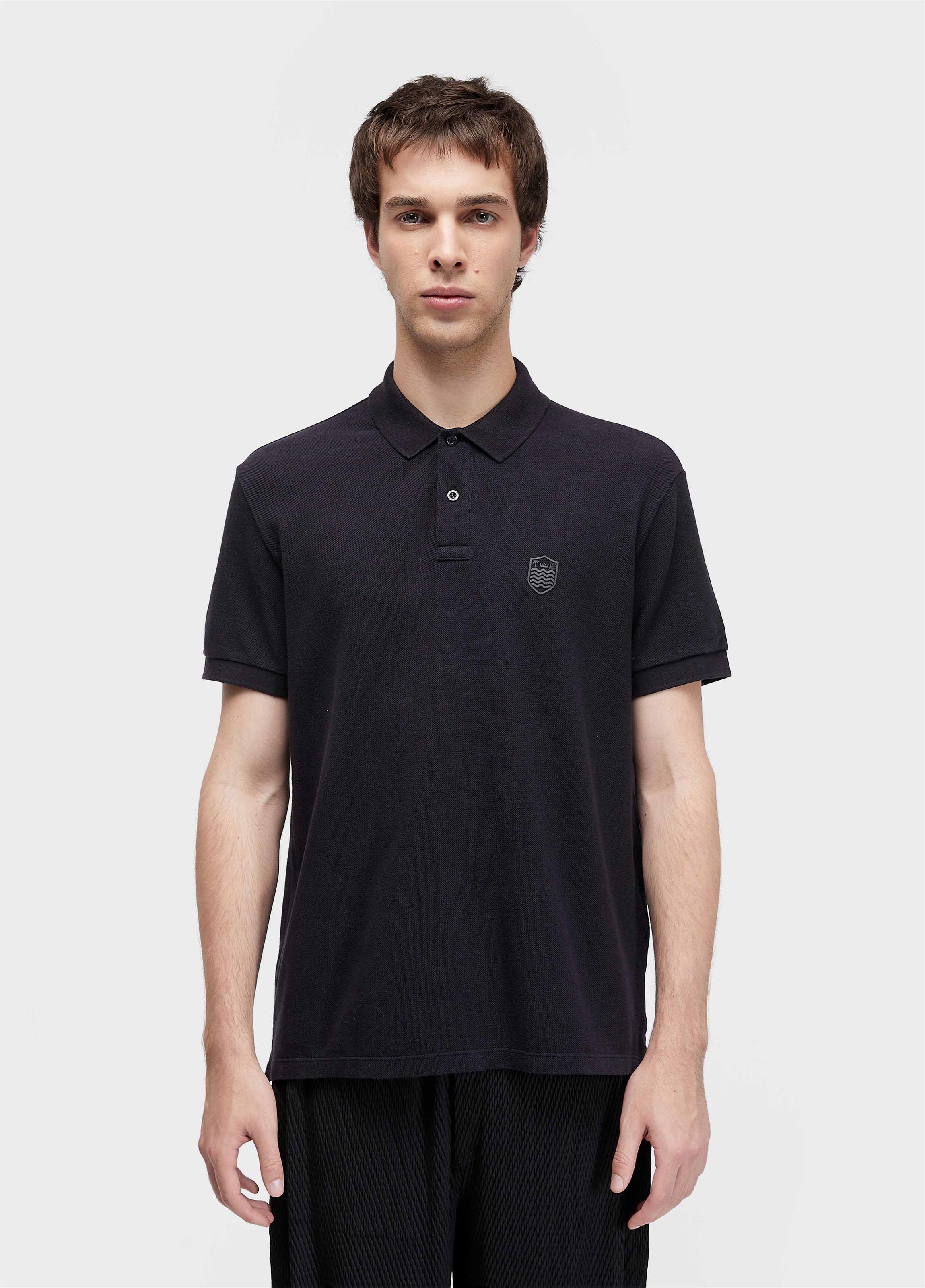 Polo brasão embossed color