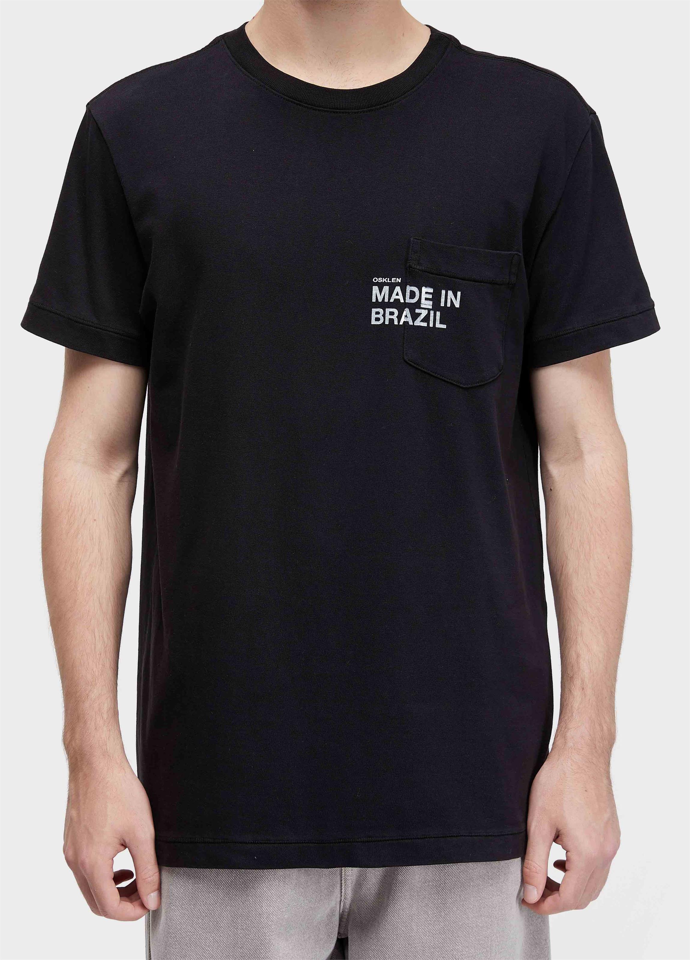 T-shirt pocket made in brazil