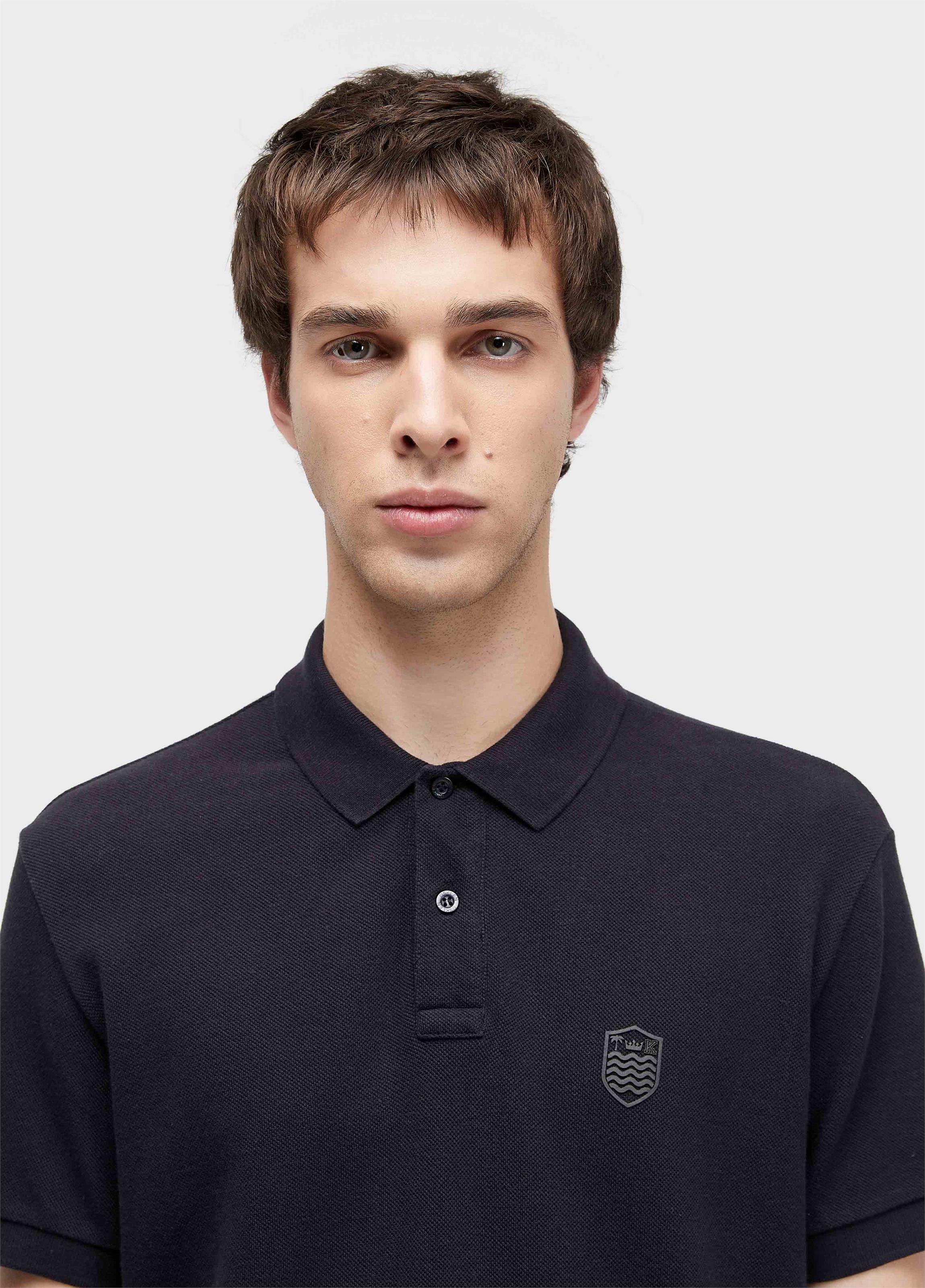 Polo brasão embossed color