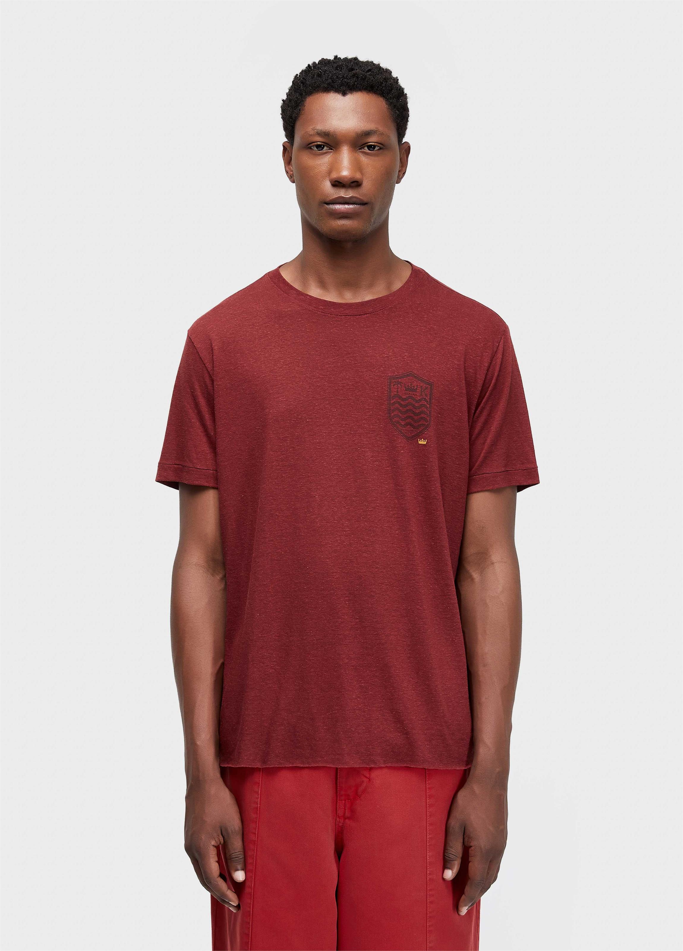 T-shirt light brasão linen white edition