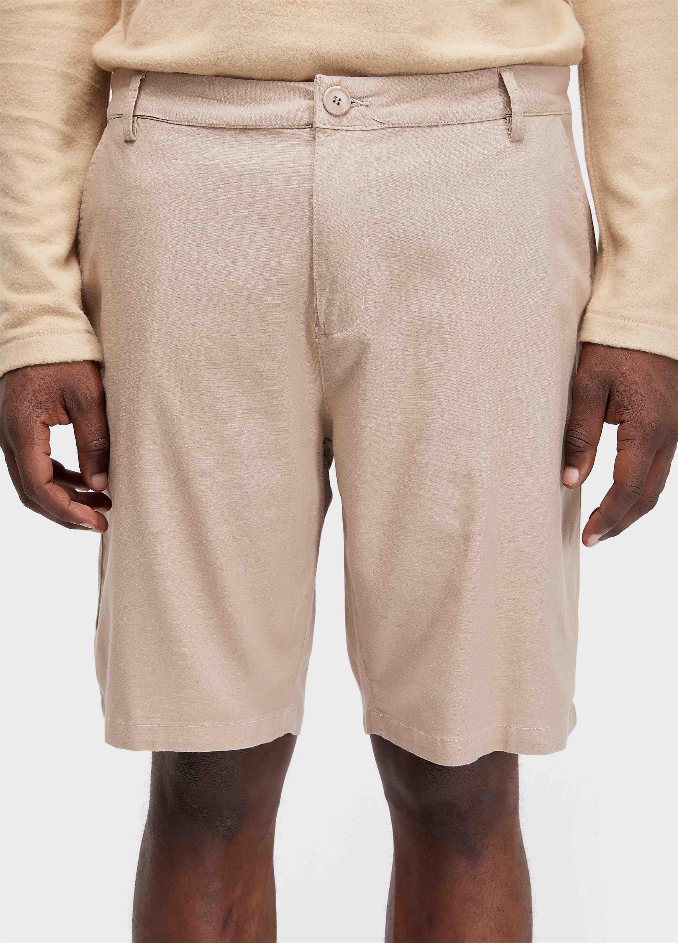 Bermuda alfaiataria basic linen