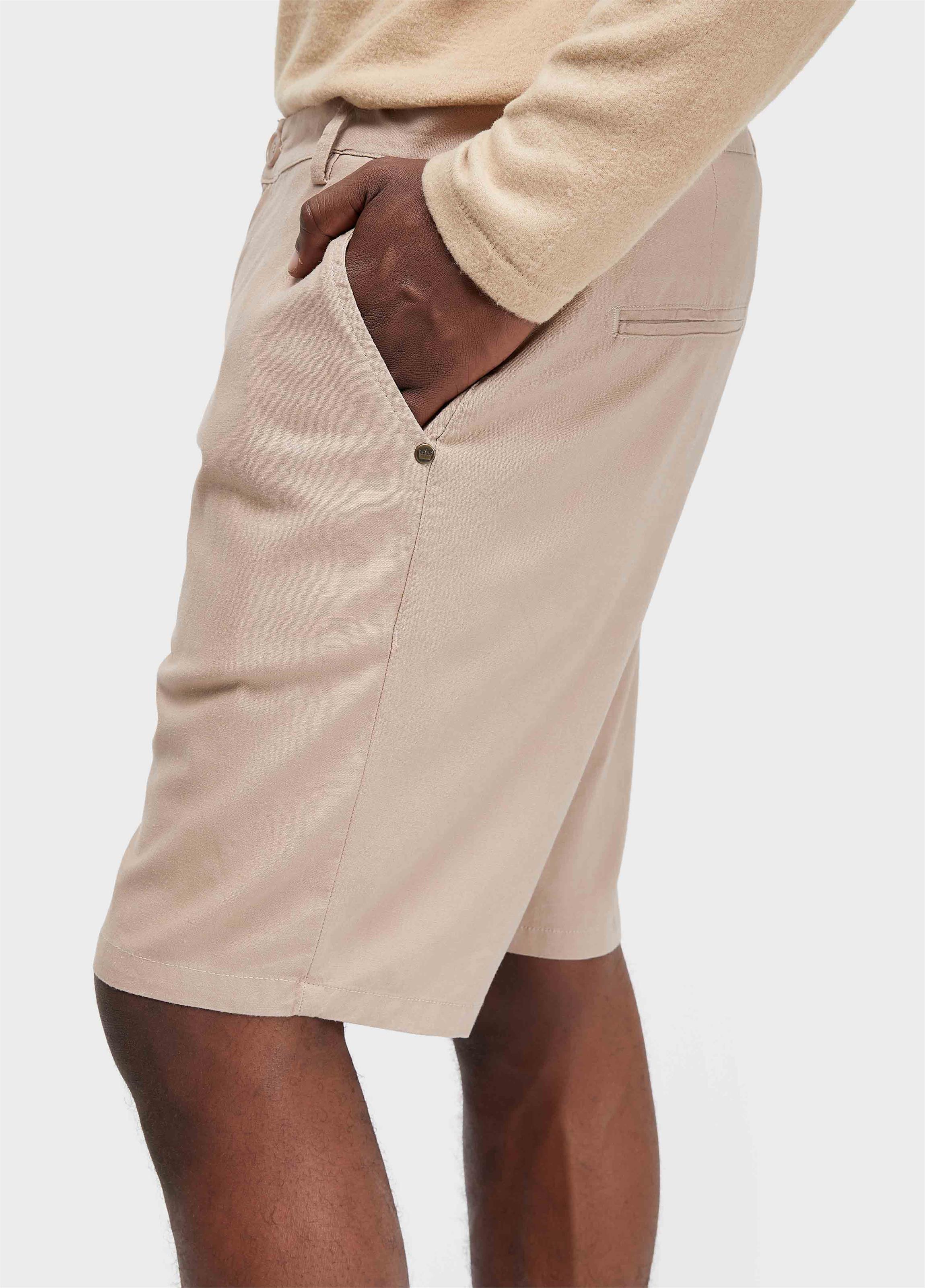 Bermuda alfaiataria basic linen