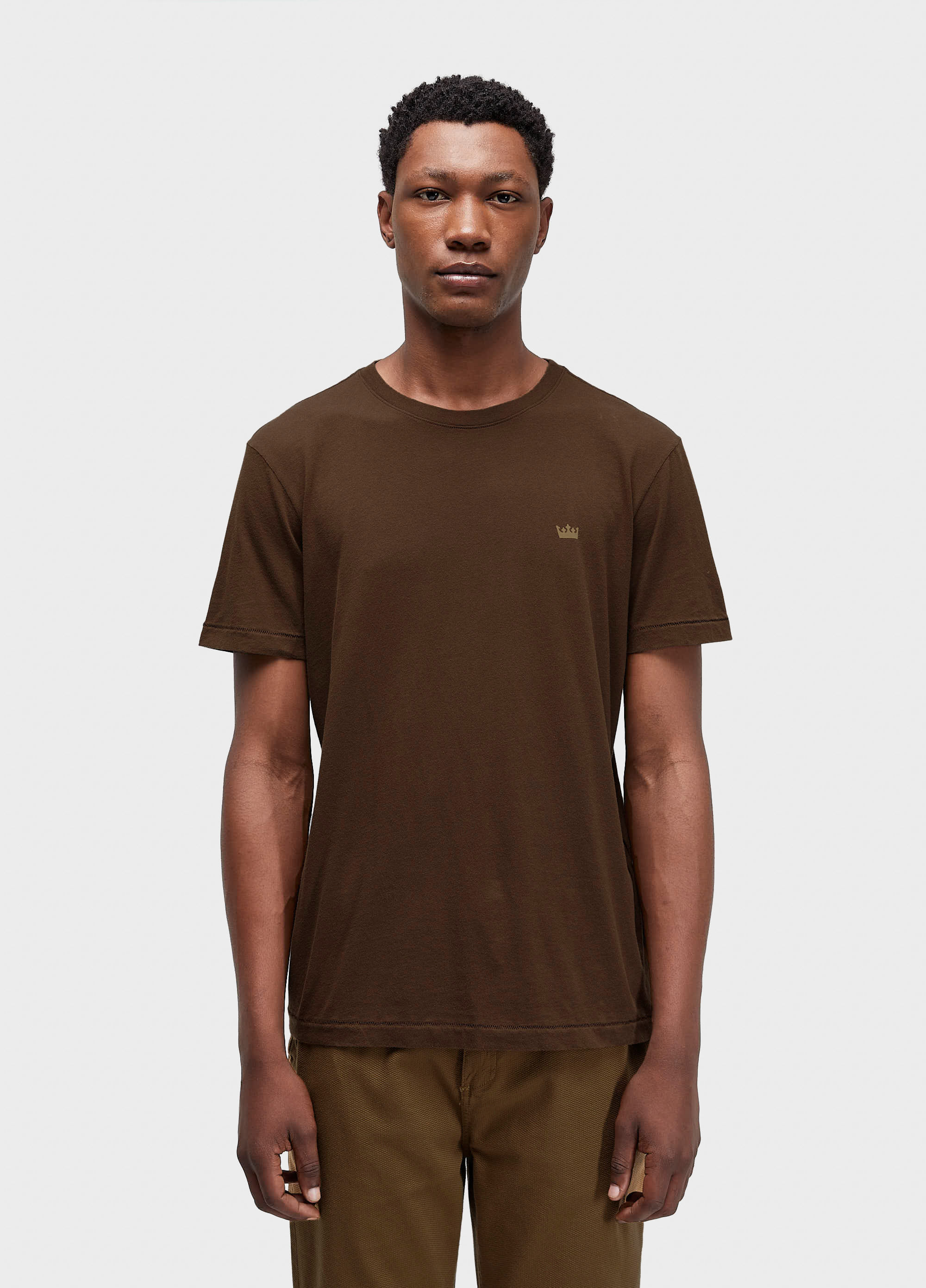 T-shirt soft used gold crown