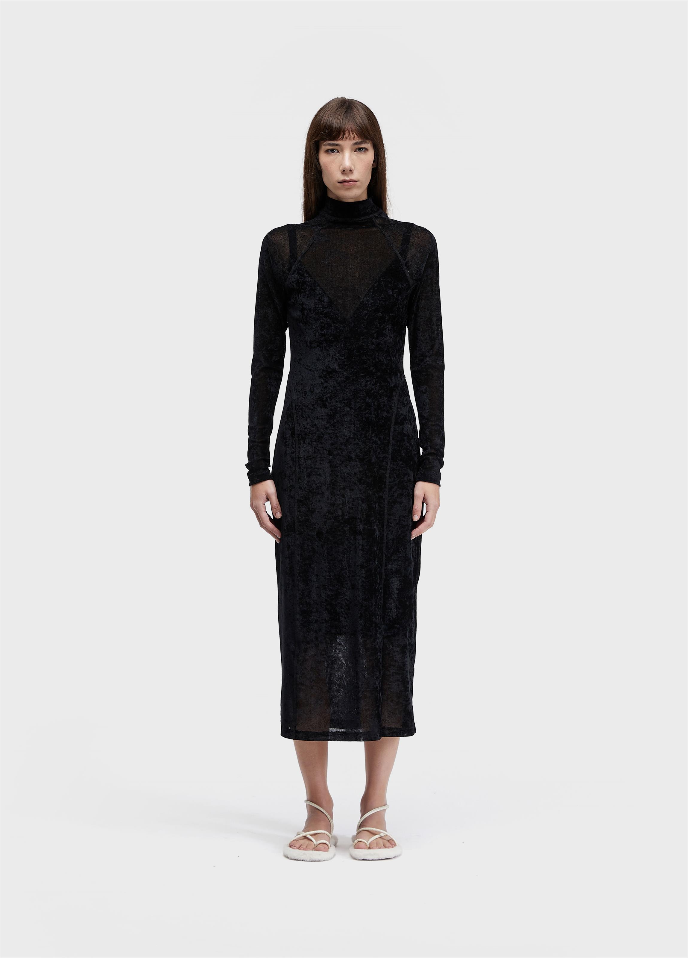 Vestido tule velvet