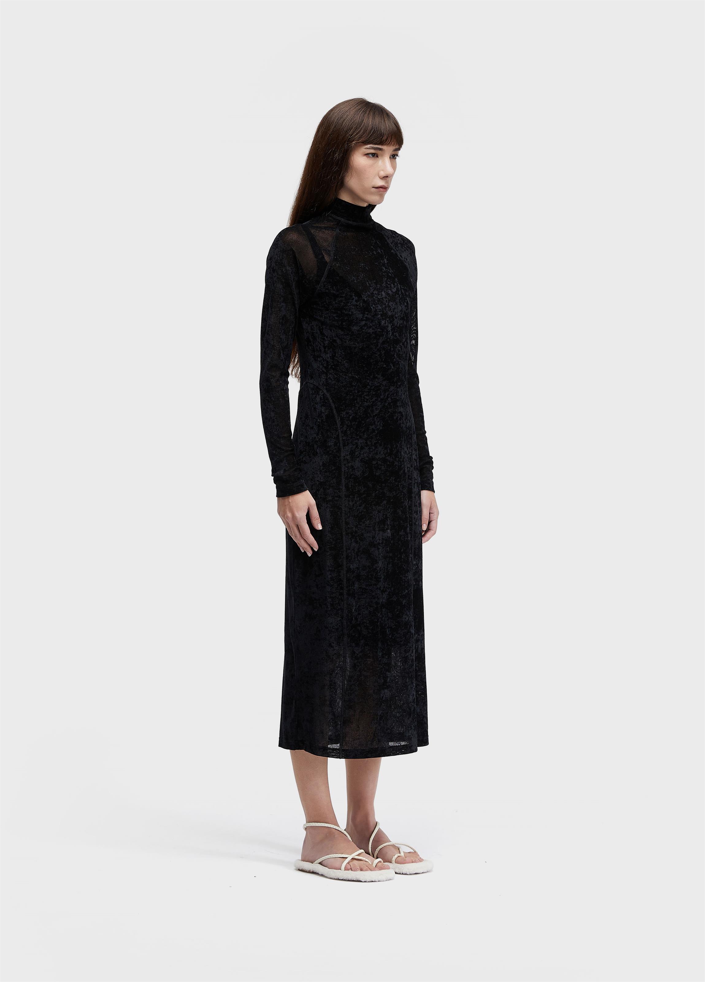 Vestido tule velvet