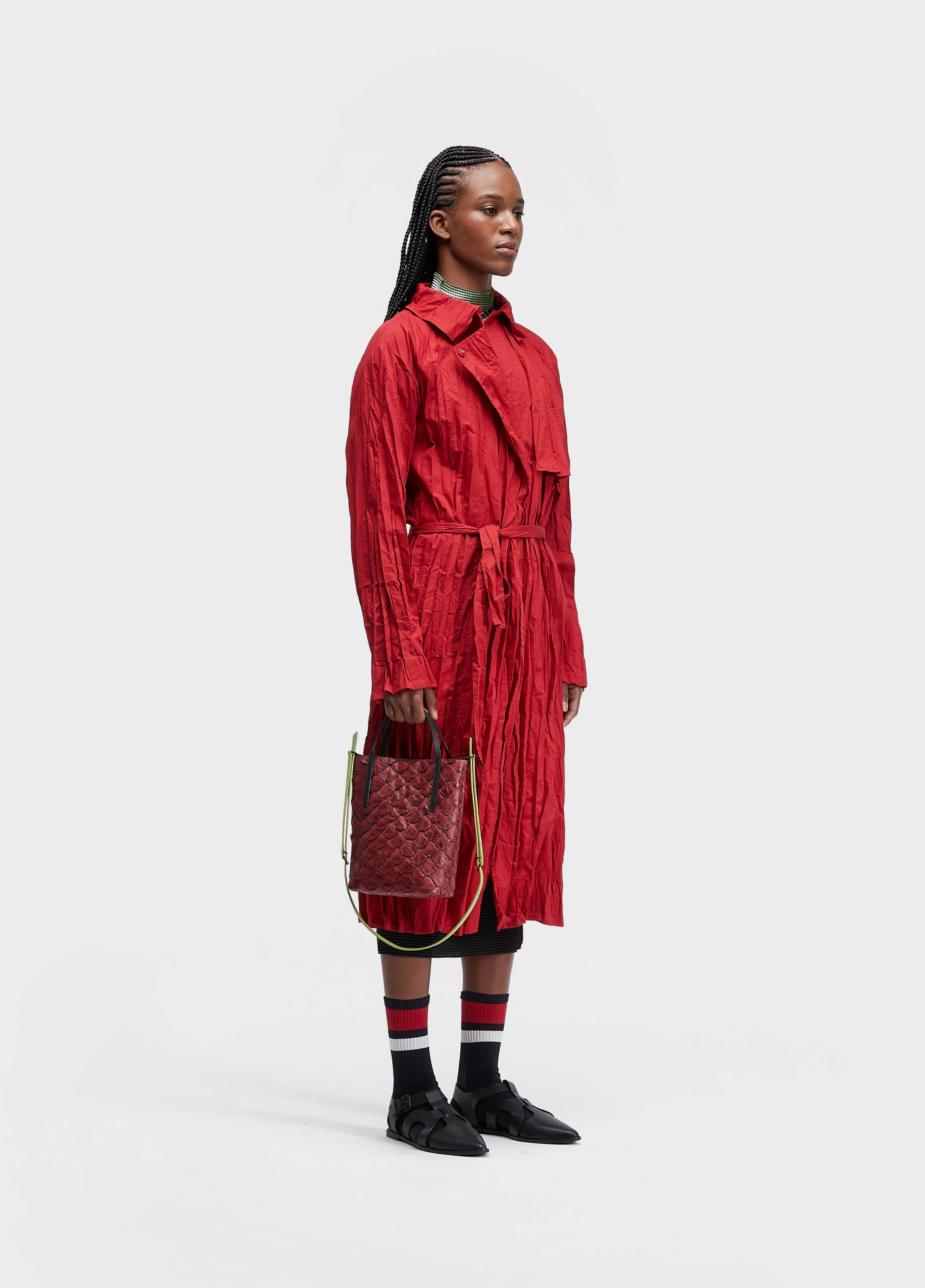 Trench coat winkle tricoline
