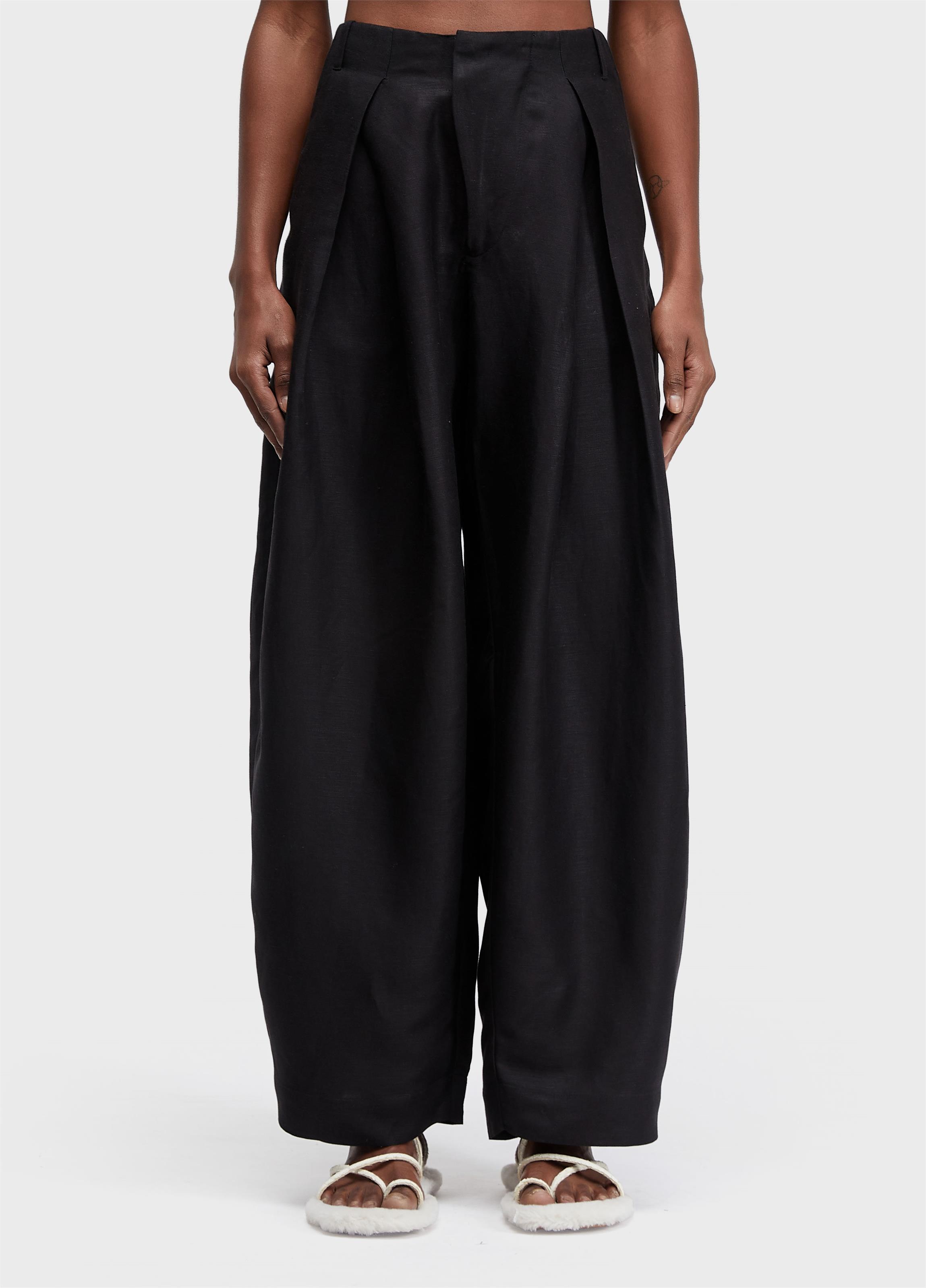 Calça linen pregas