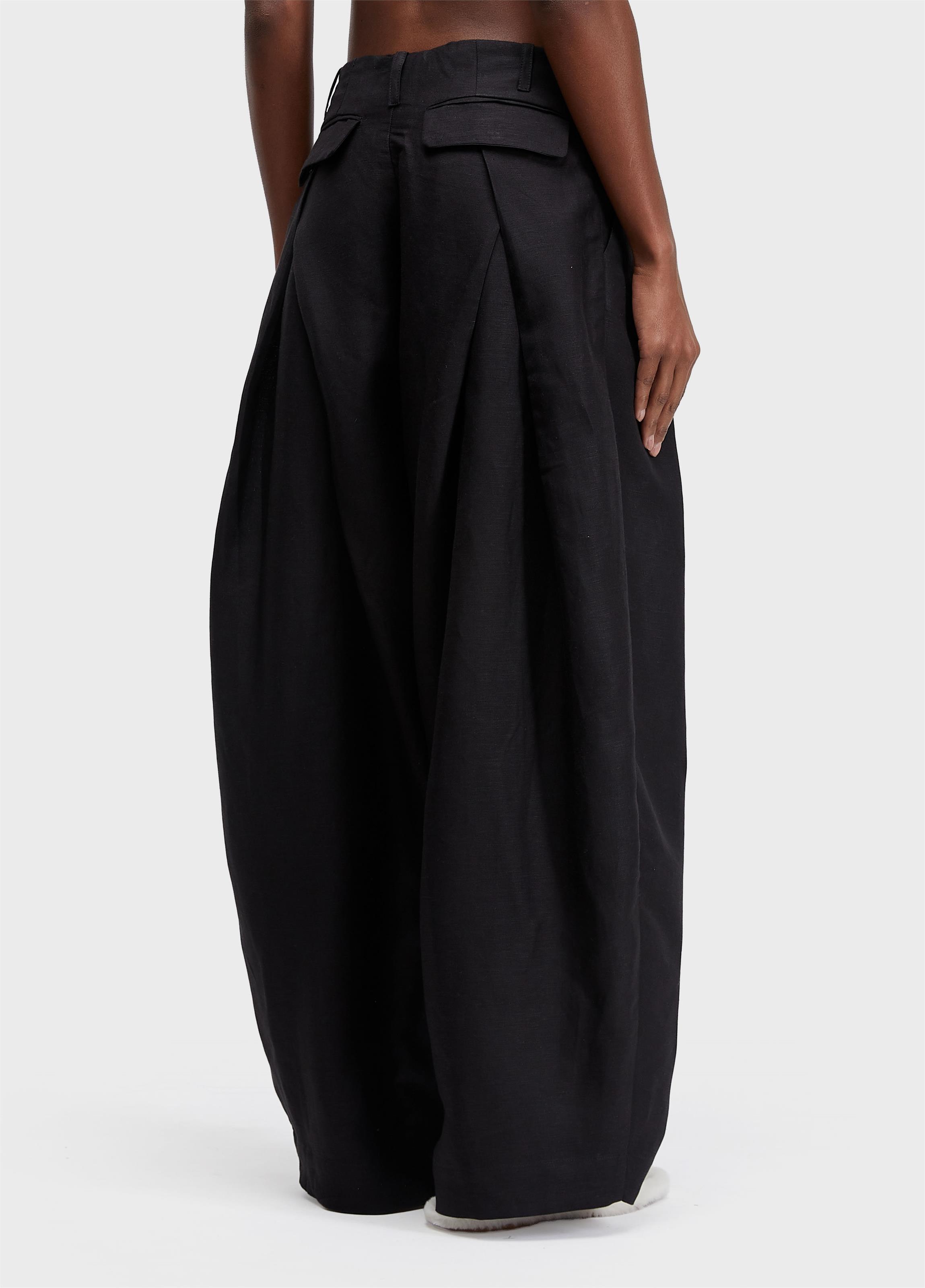 Calça linen pregas