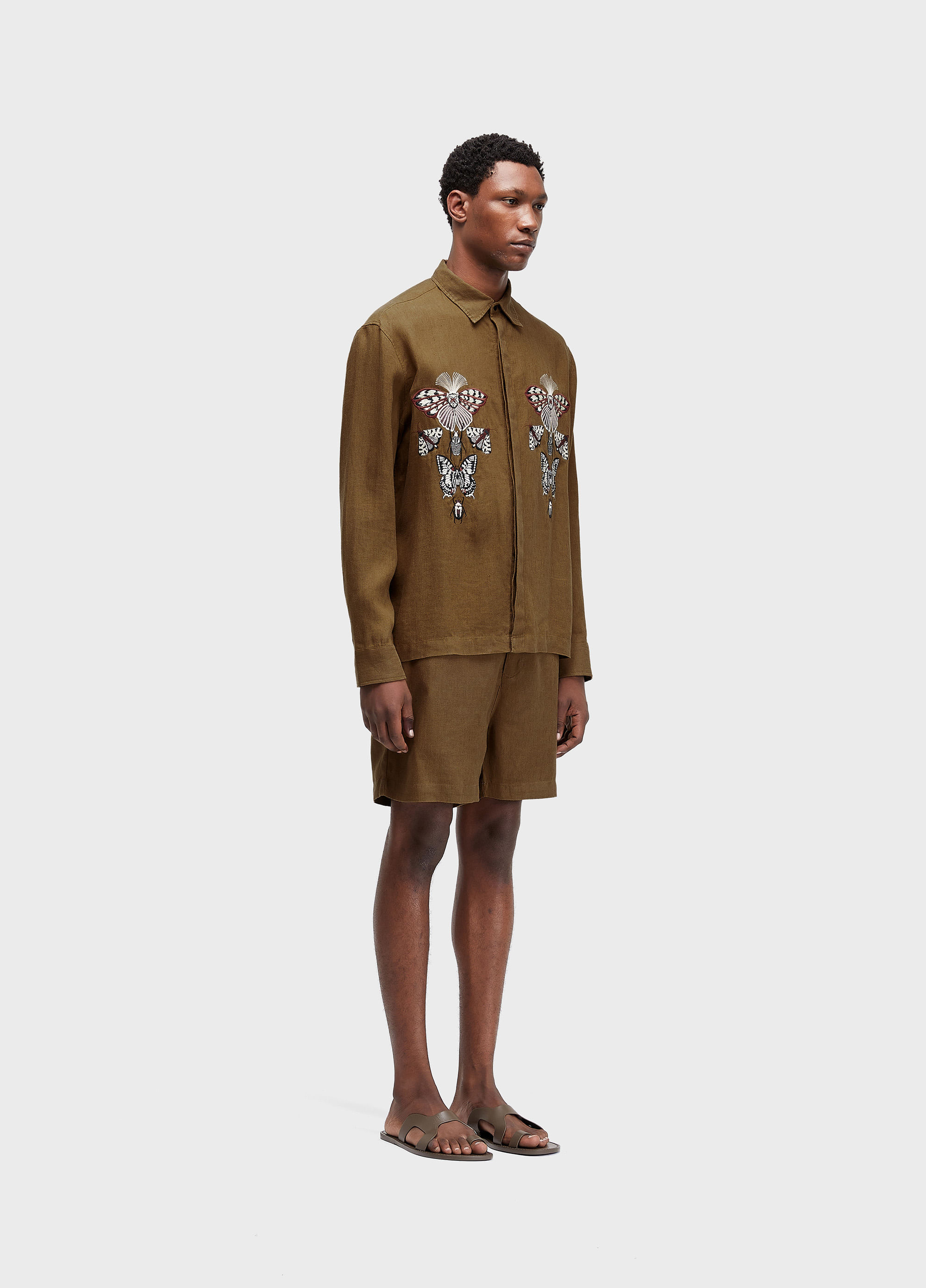 Camisa linen bordado cabinet