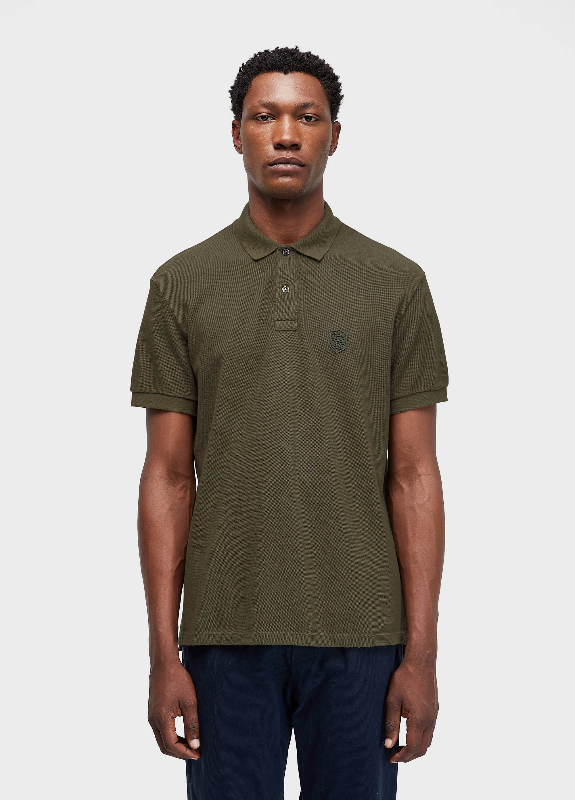 Polo brasão embossed color