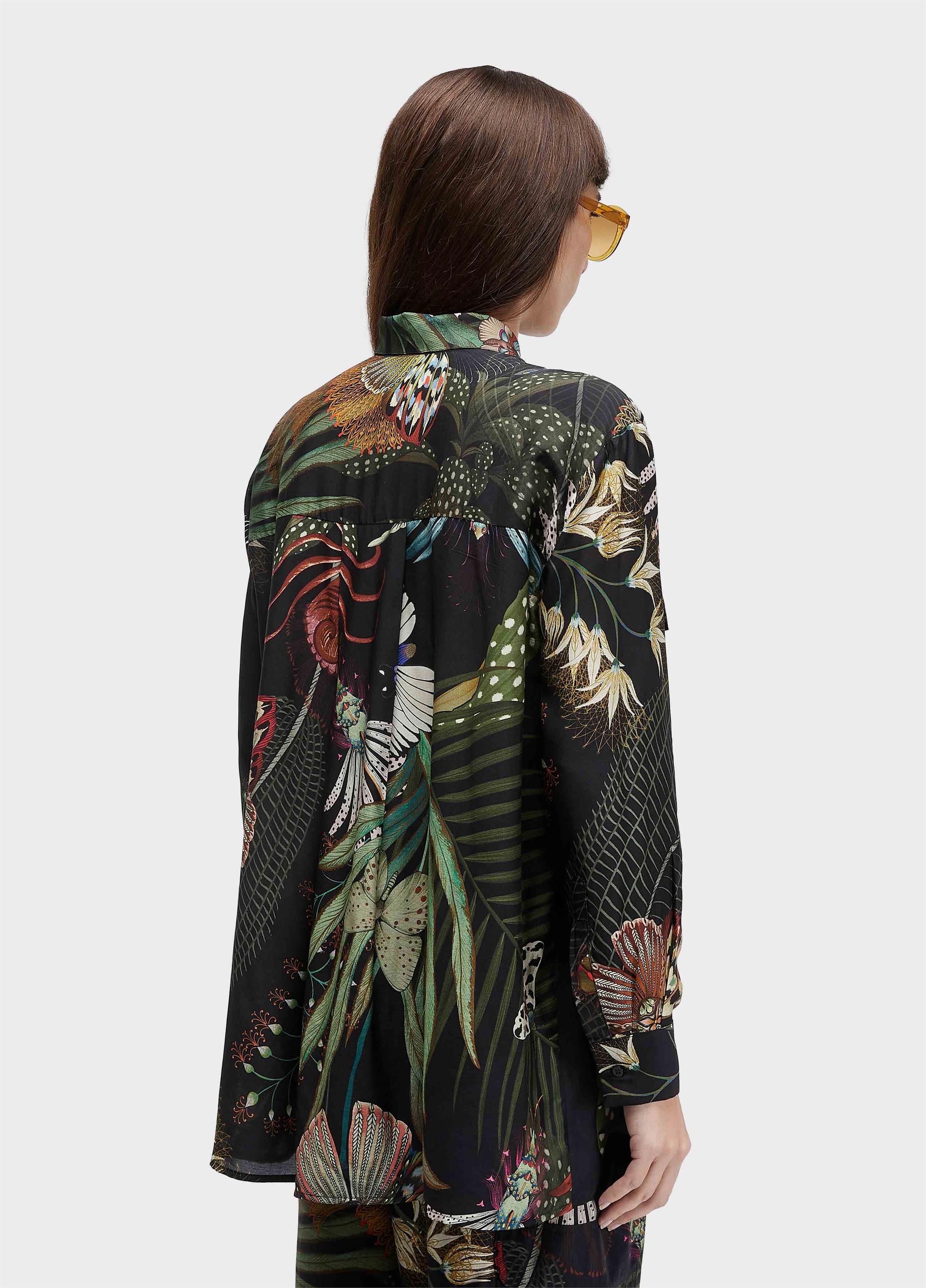 Blusa bolsos botanique