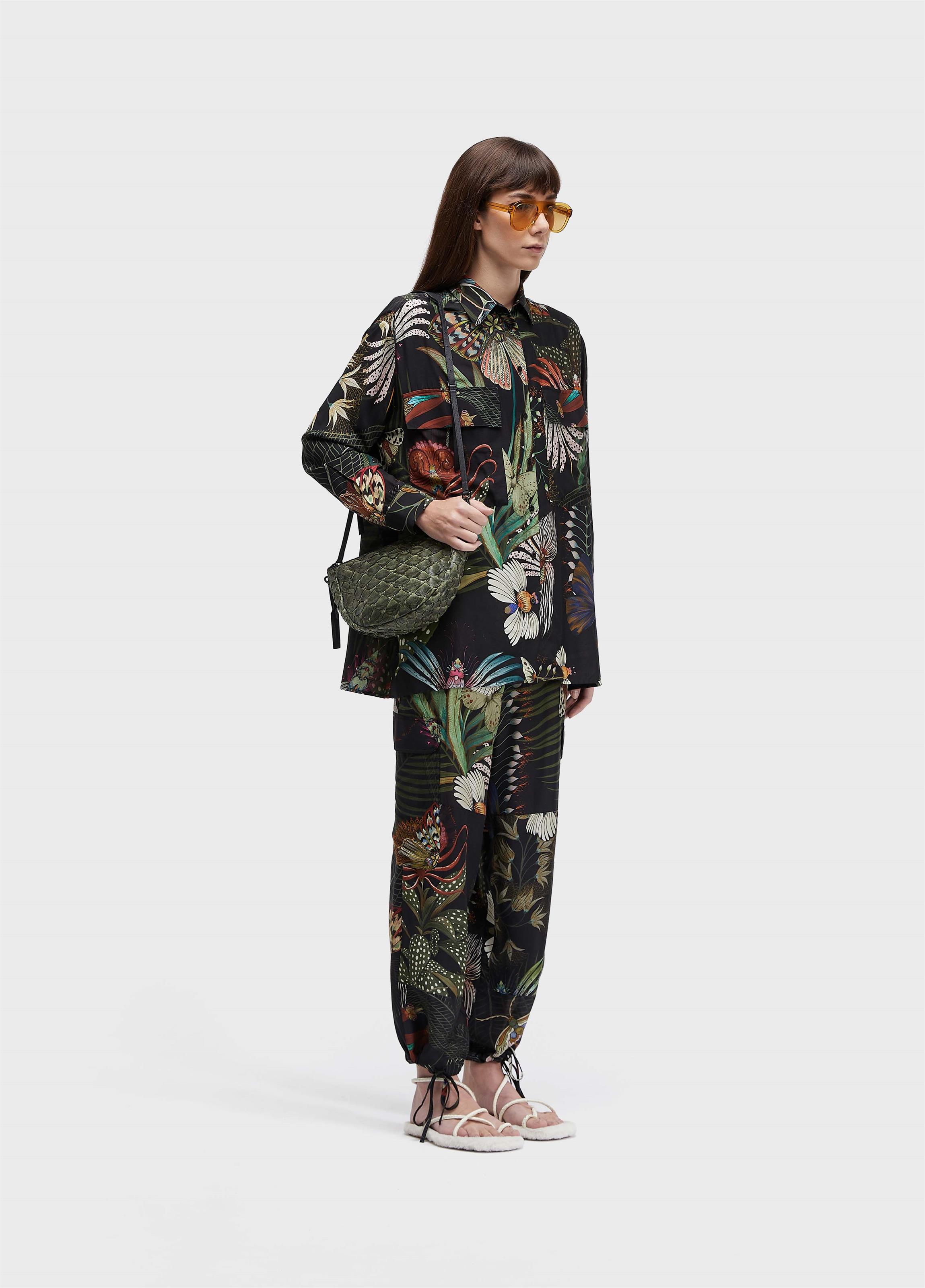 Blusa bolsos botanique