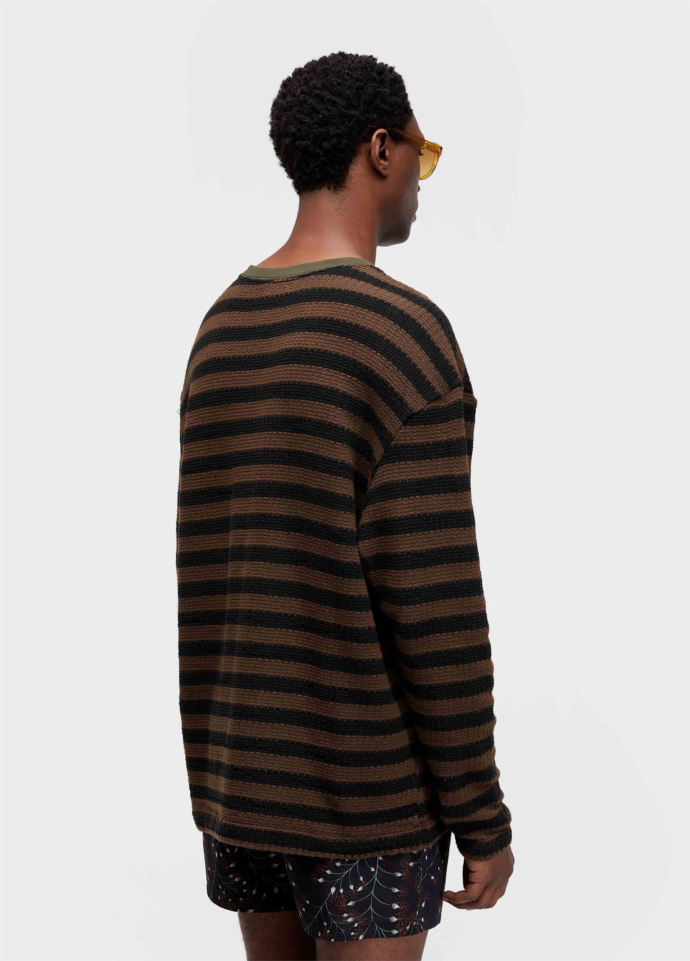 T-shirt rustic thread stripe