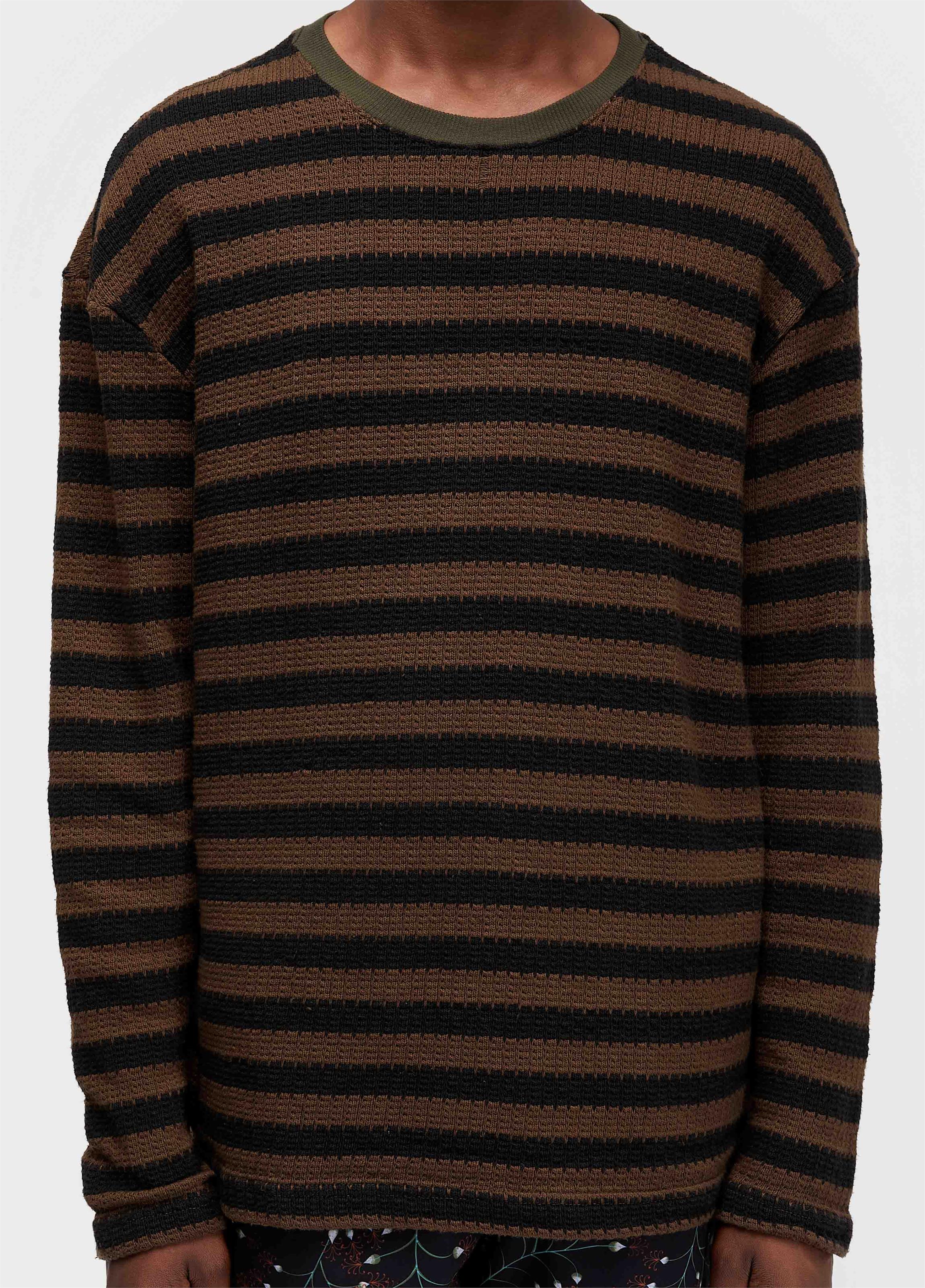 T-shirt rustic thread stripe
