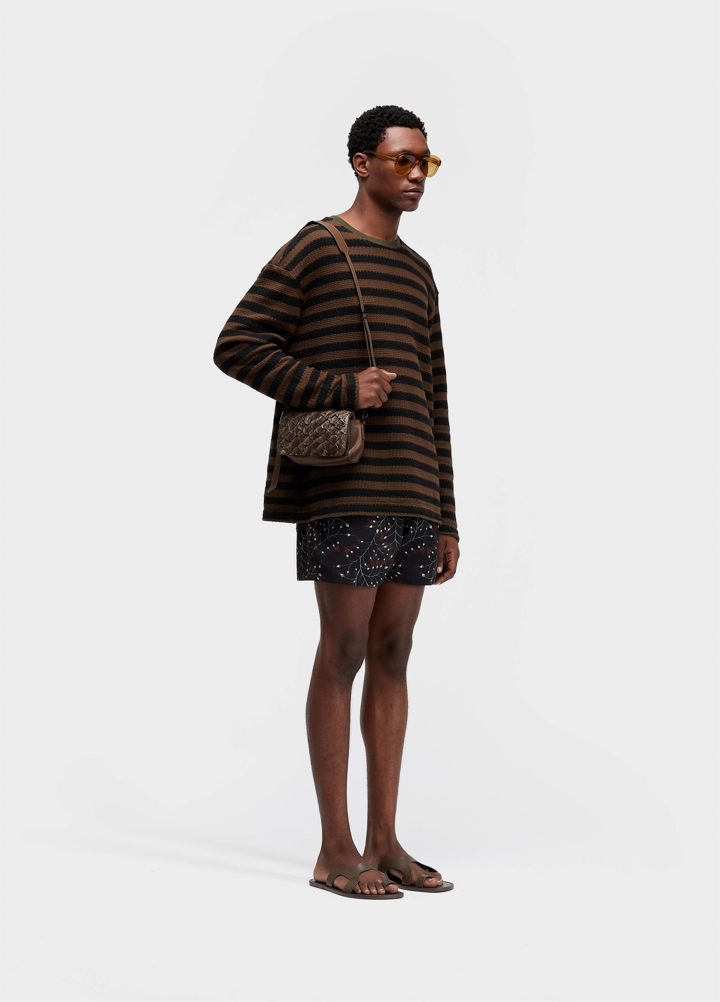 T-shirt rustic thread stripe