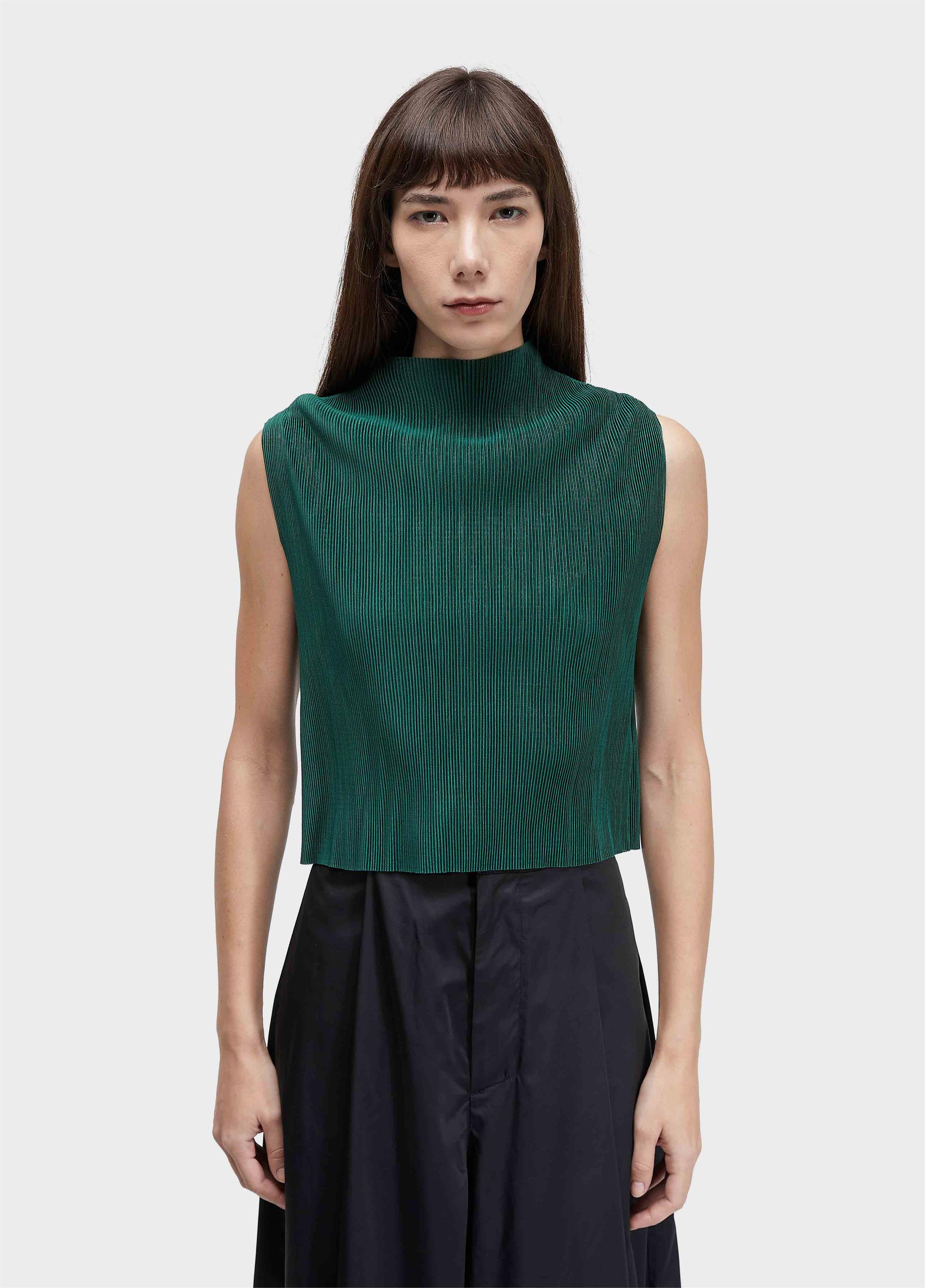 Blusa sleeveless plisse