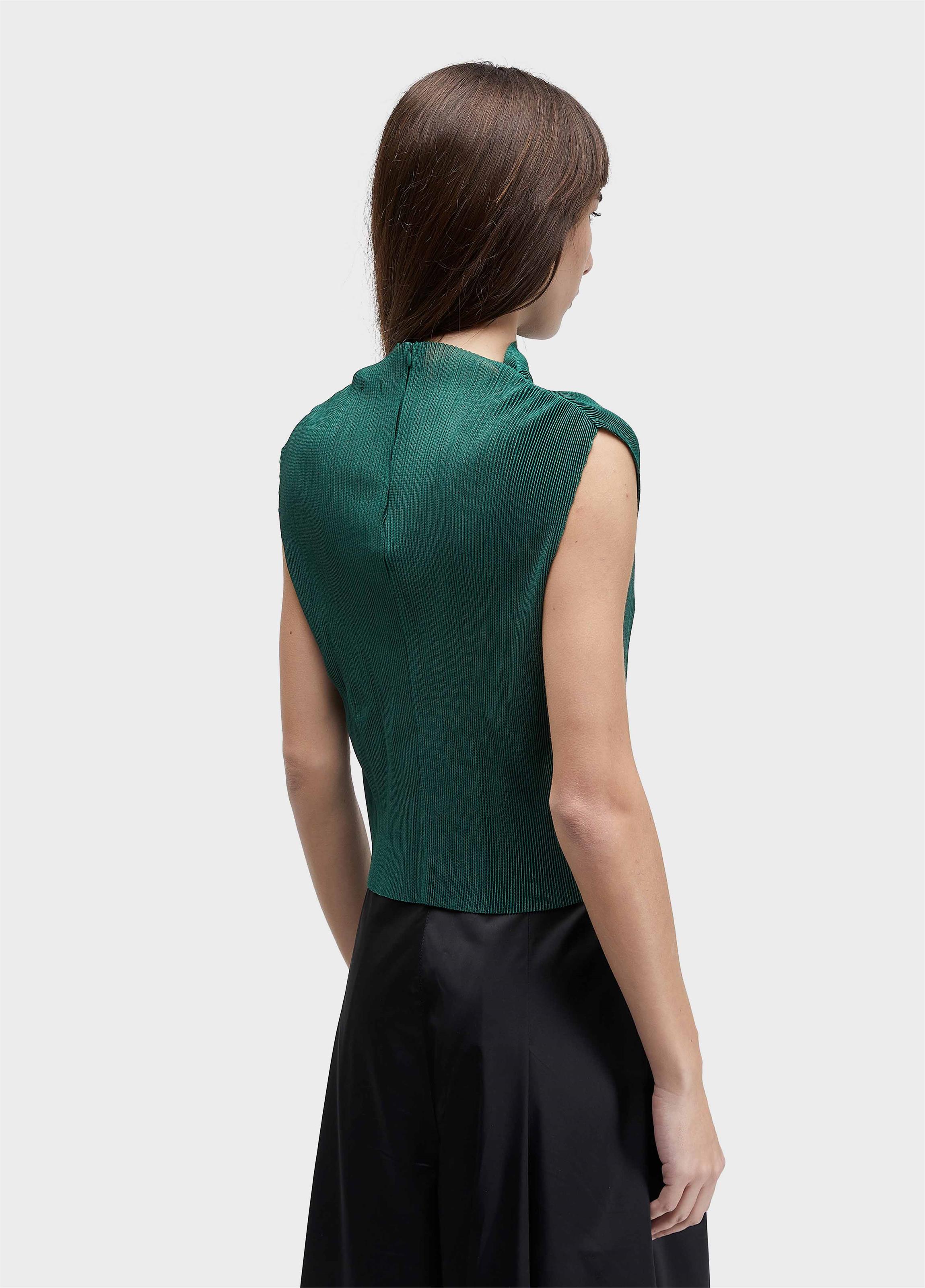 Blusa sleeveless plisse