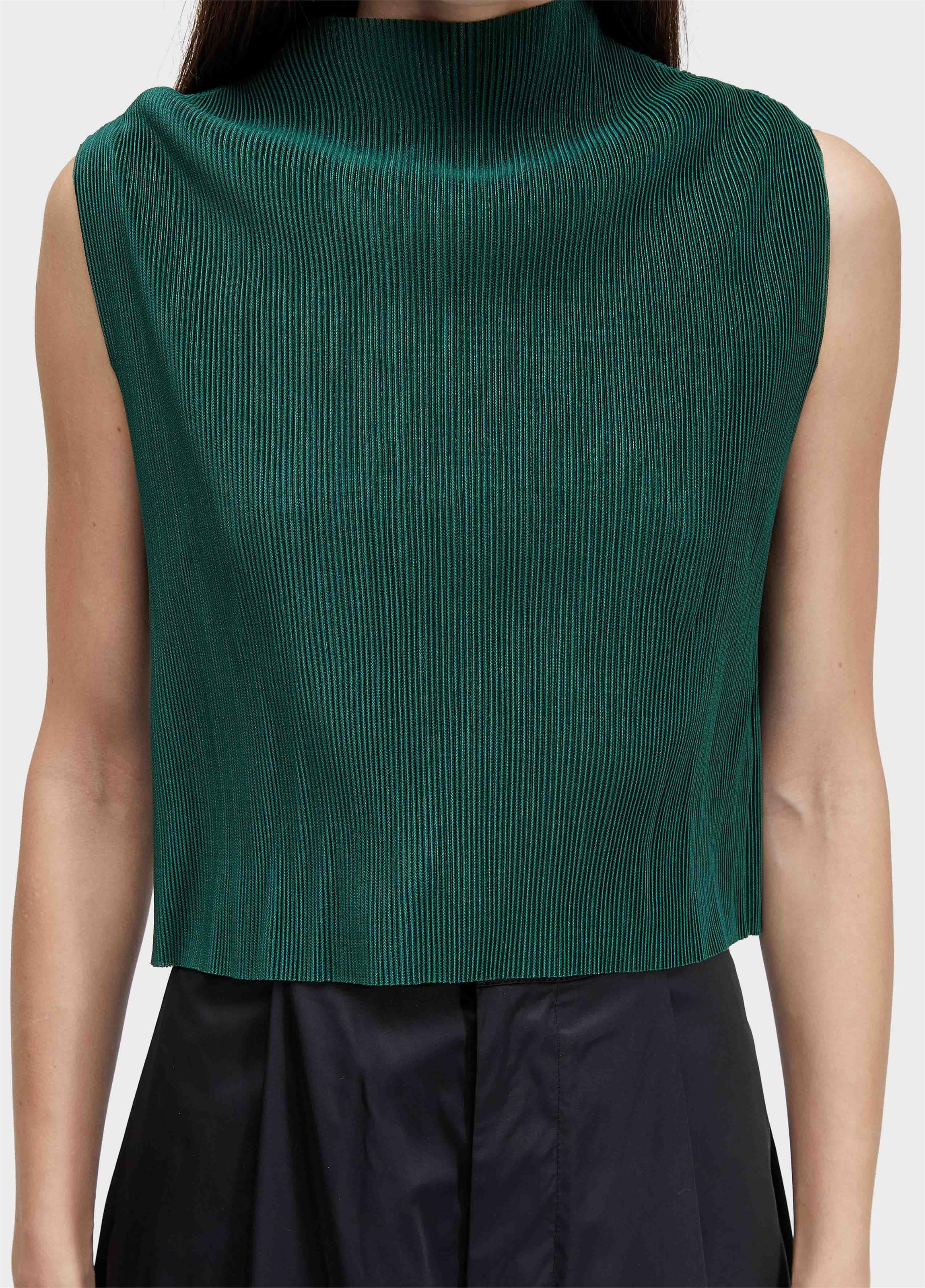Blusa sleeveless plisse