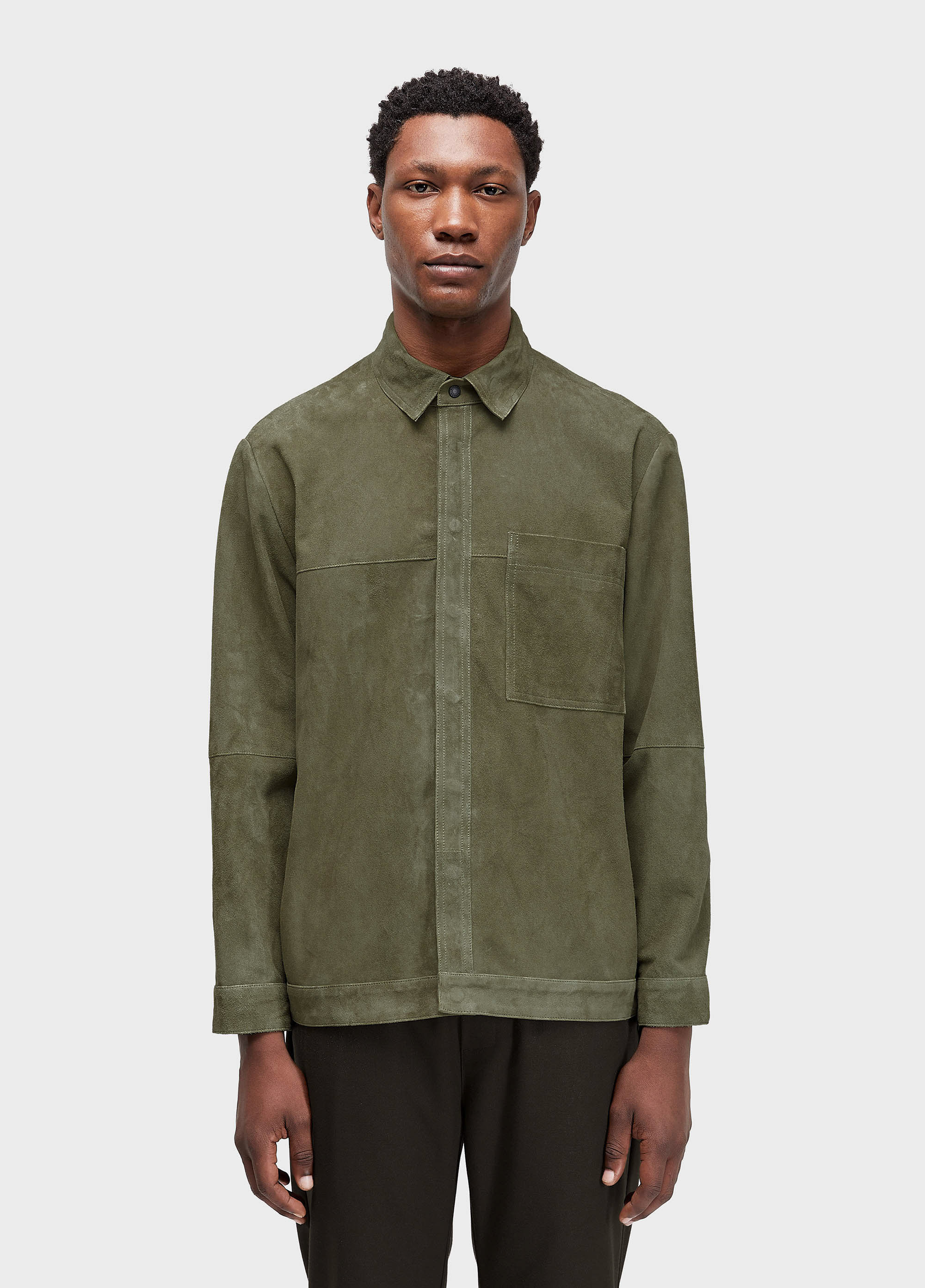 Overshirt classic leather