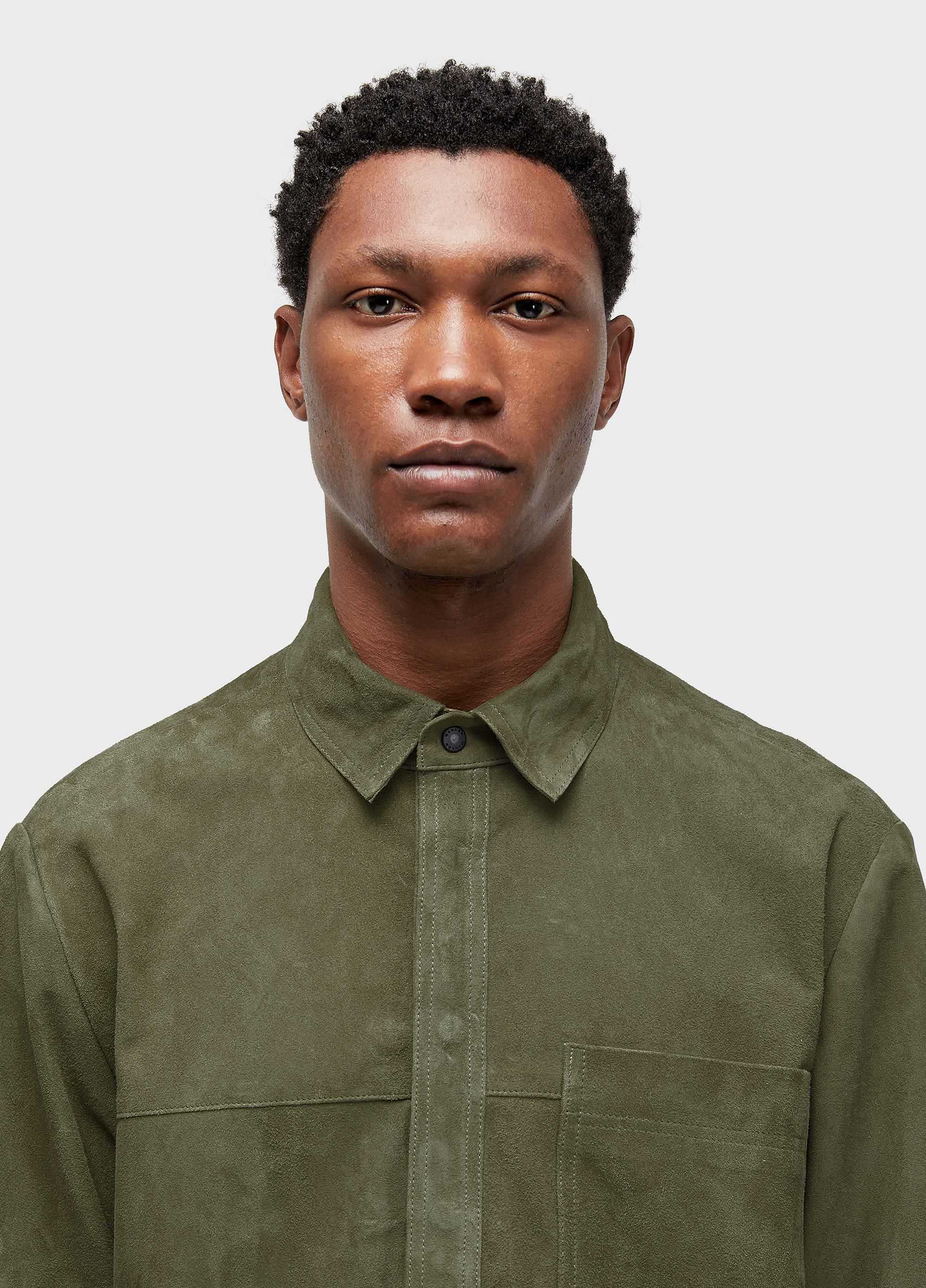Overshirt classic leather