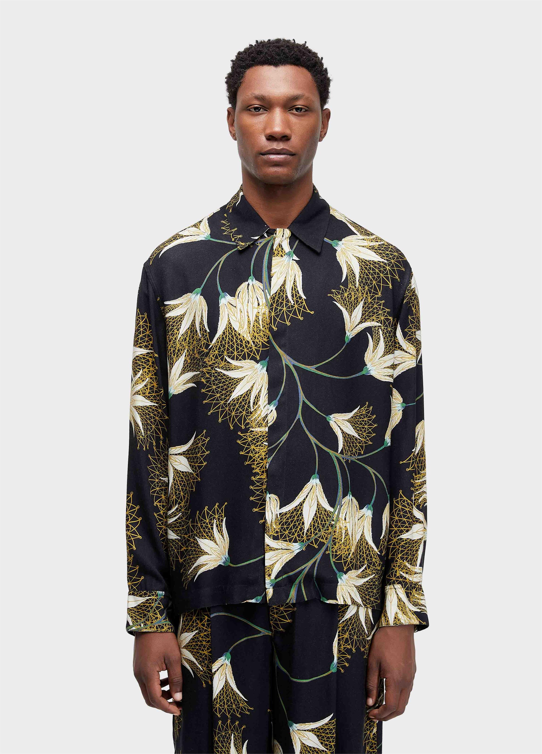 Camisa floral trama