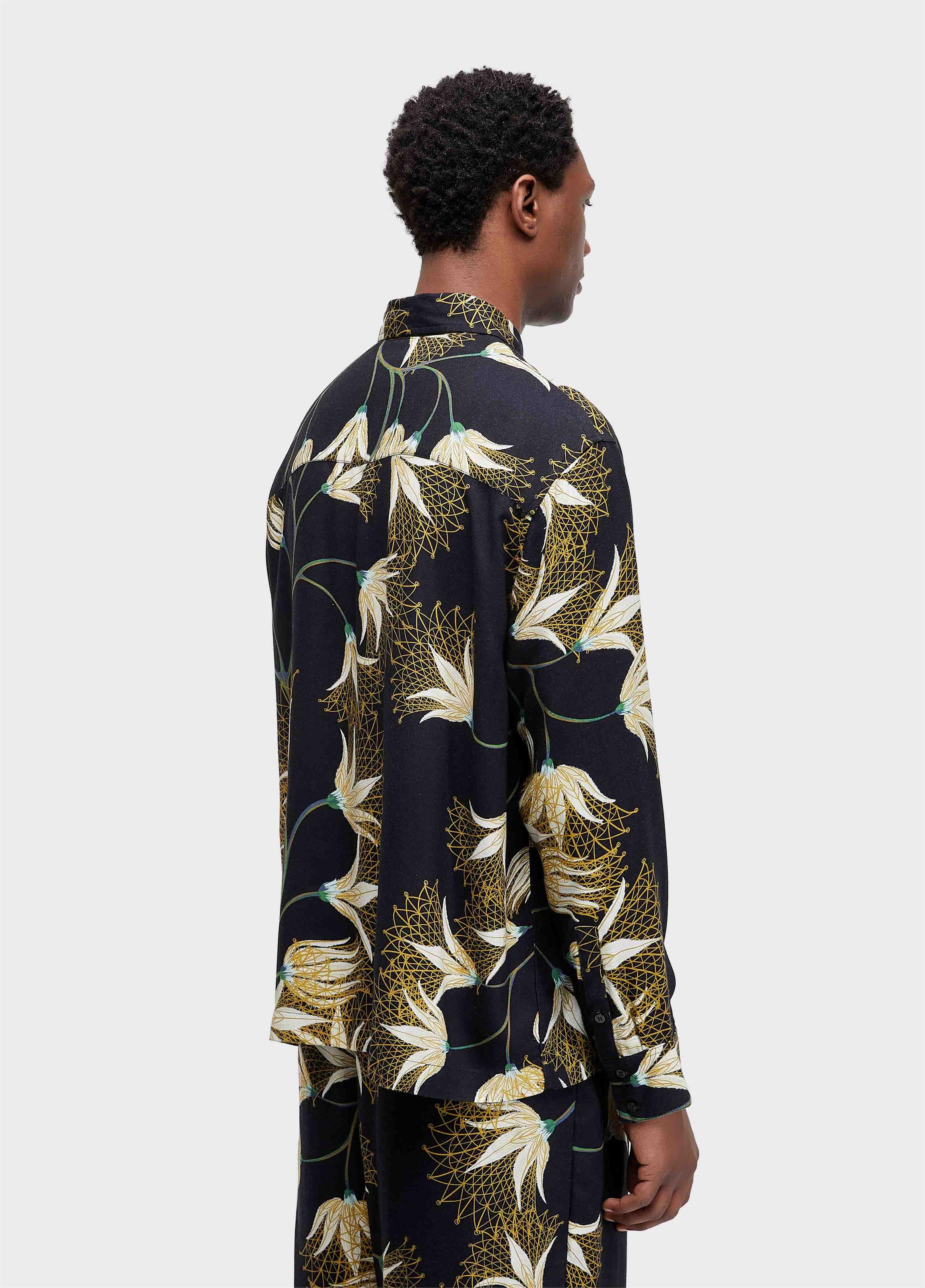 Camisa floral trama