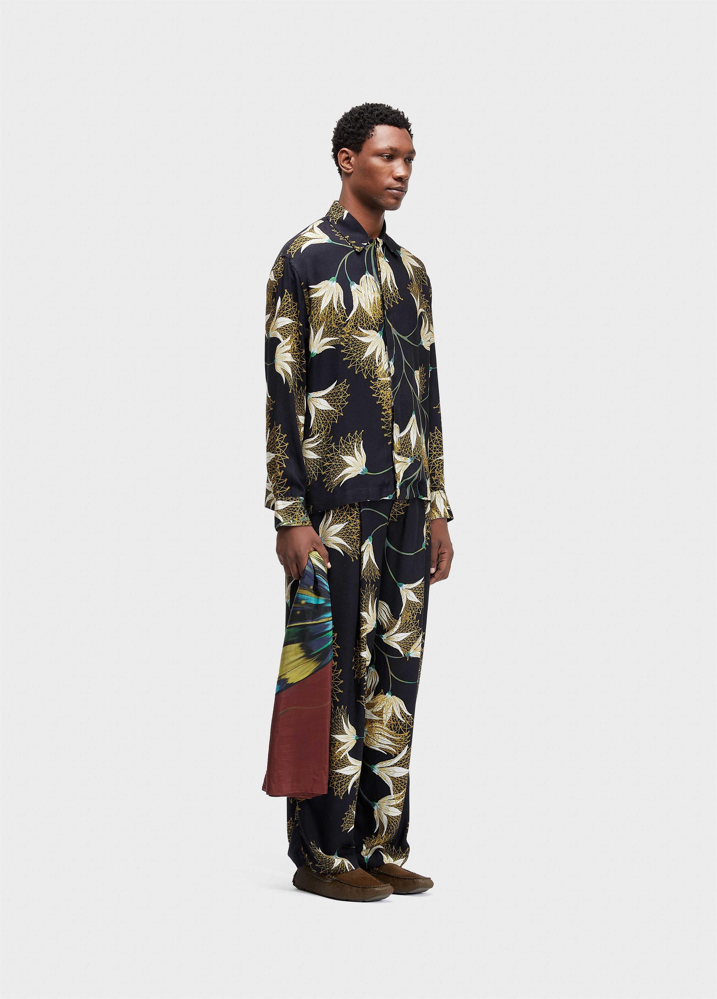 Camisa floral trama