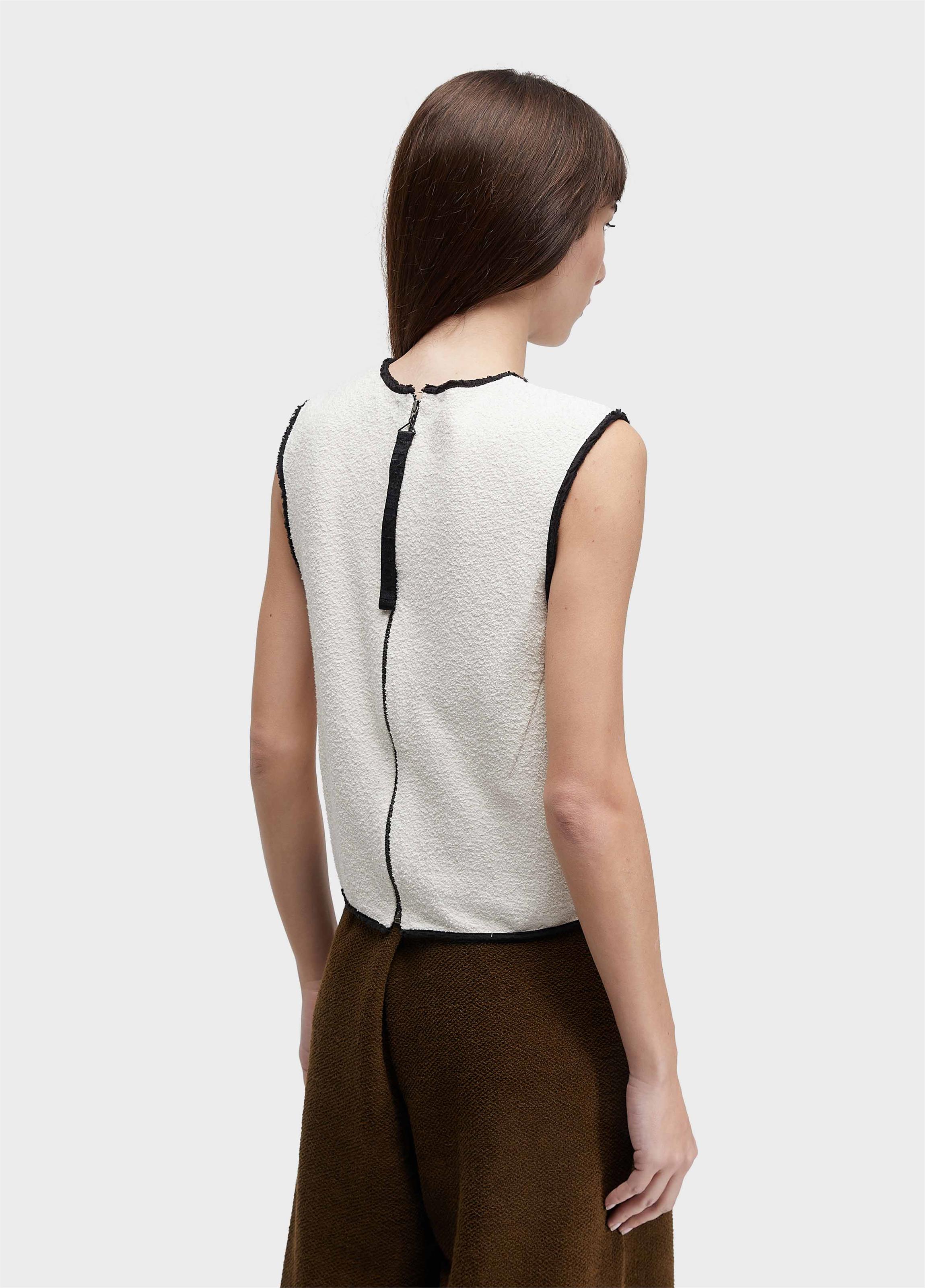Blusa sleeveless cotton texture