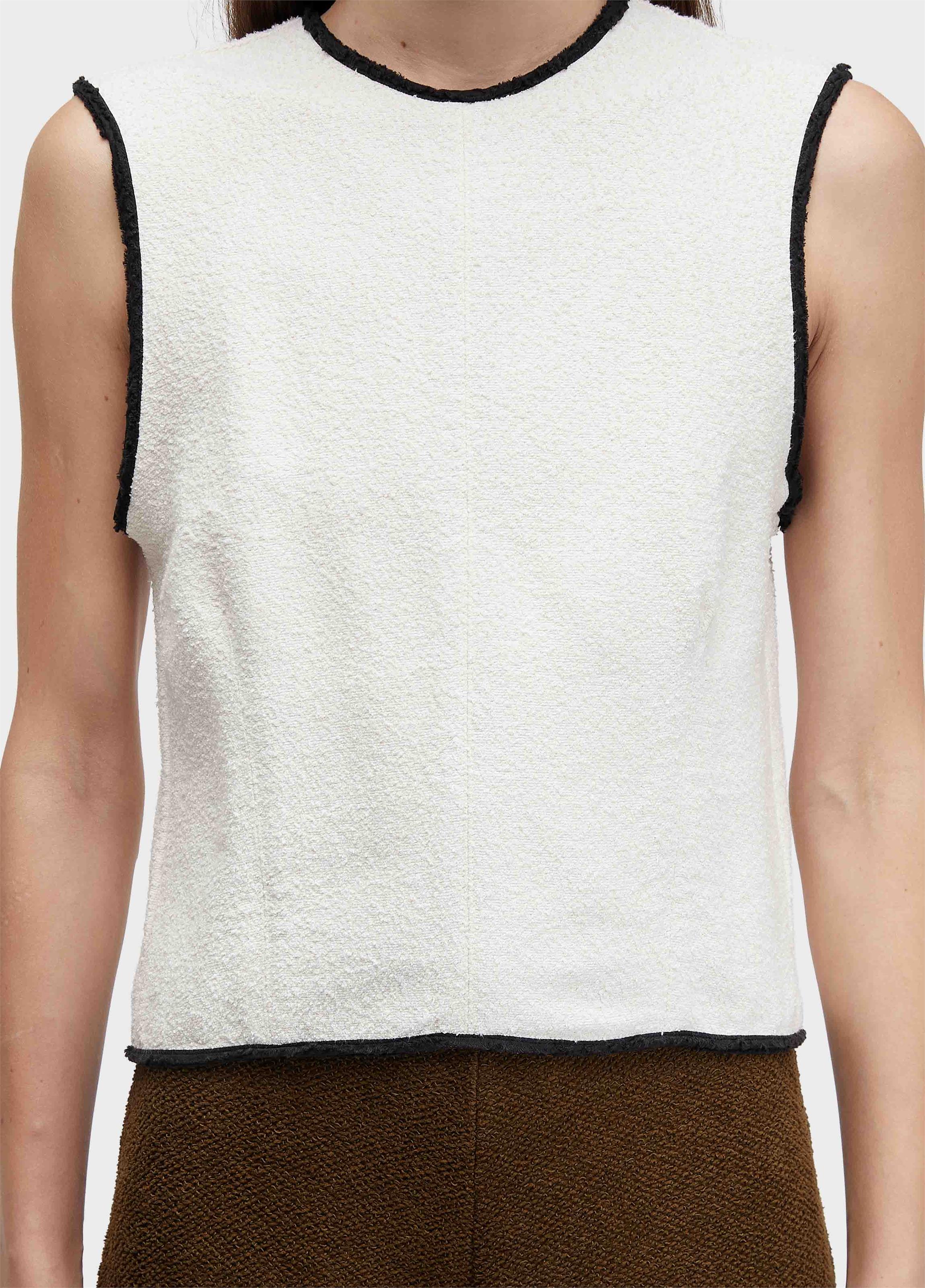 Blusa sleeveless cotton texture