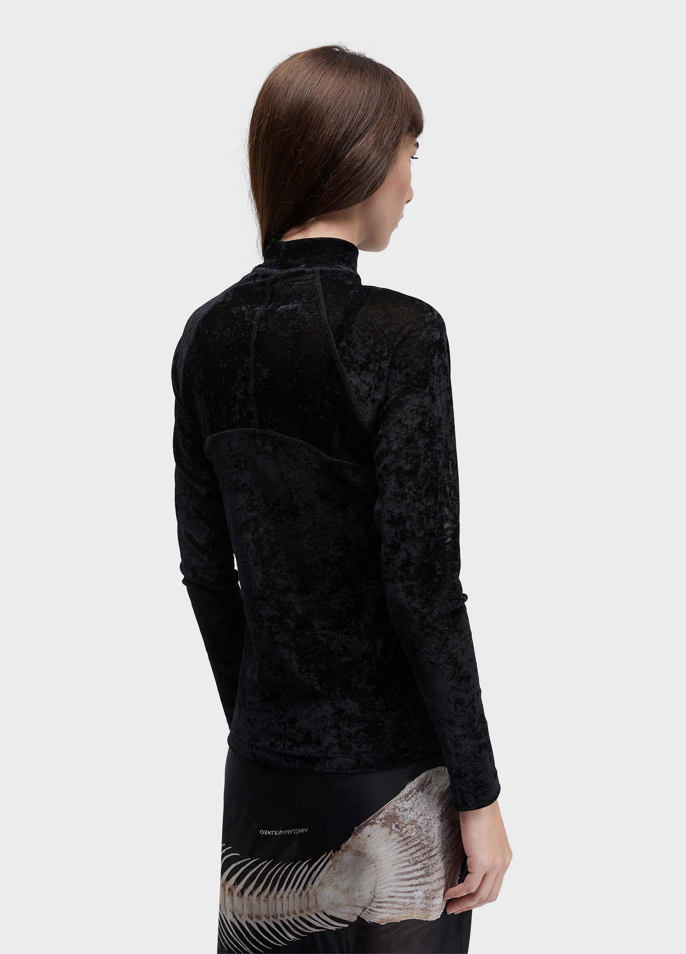 Blusa tule velvet