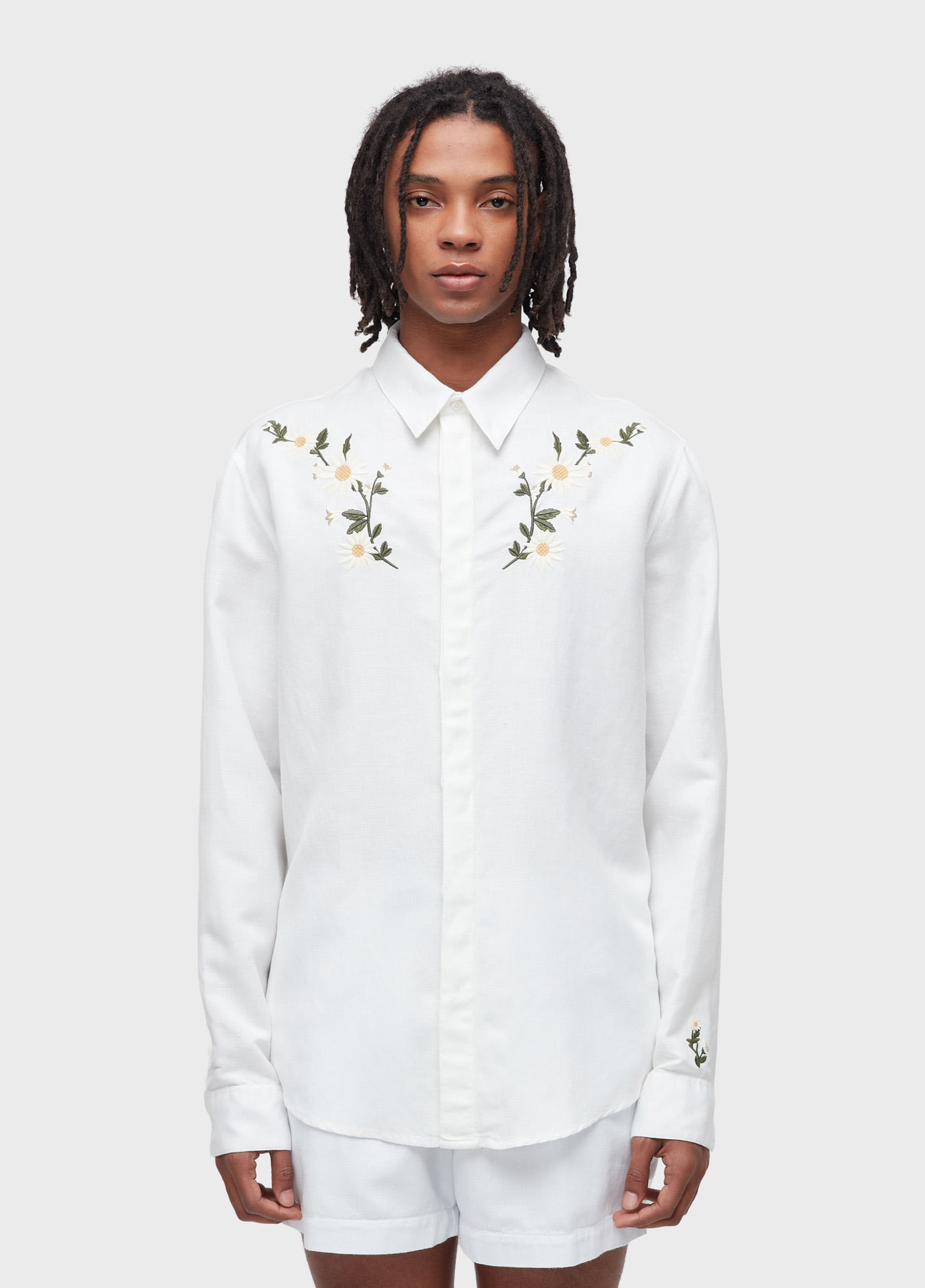 Camisa linen daisy light ML