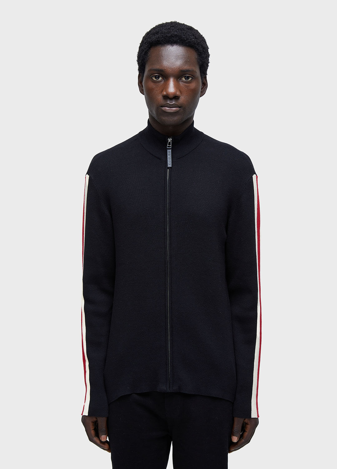 Mens zipped striped sweater | Osklen