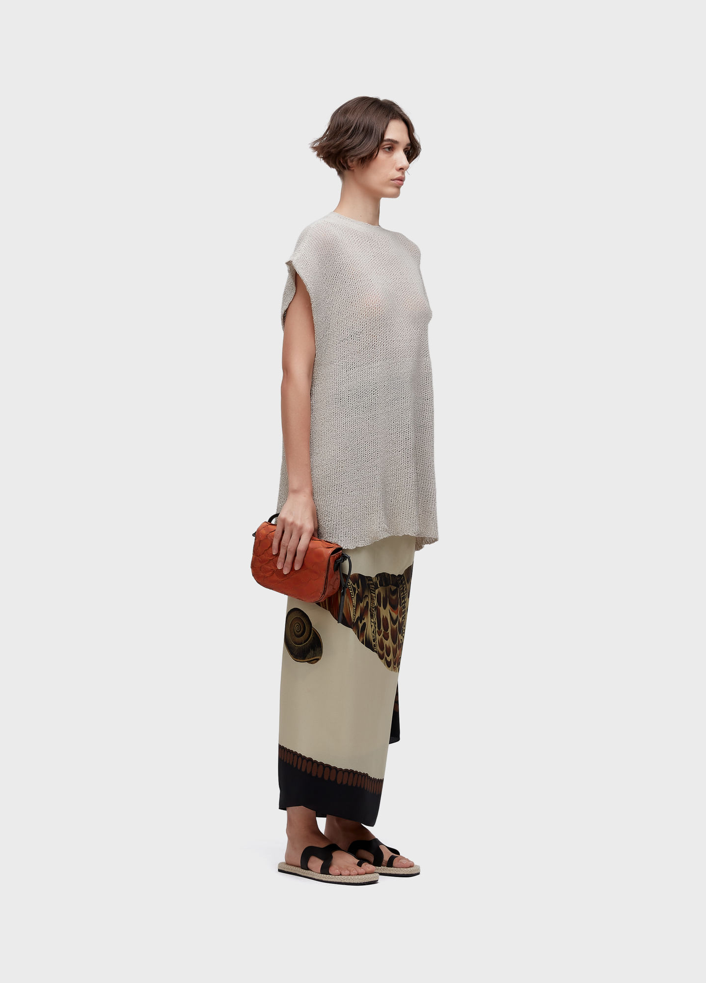 Sleeveless tricot rede