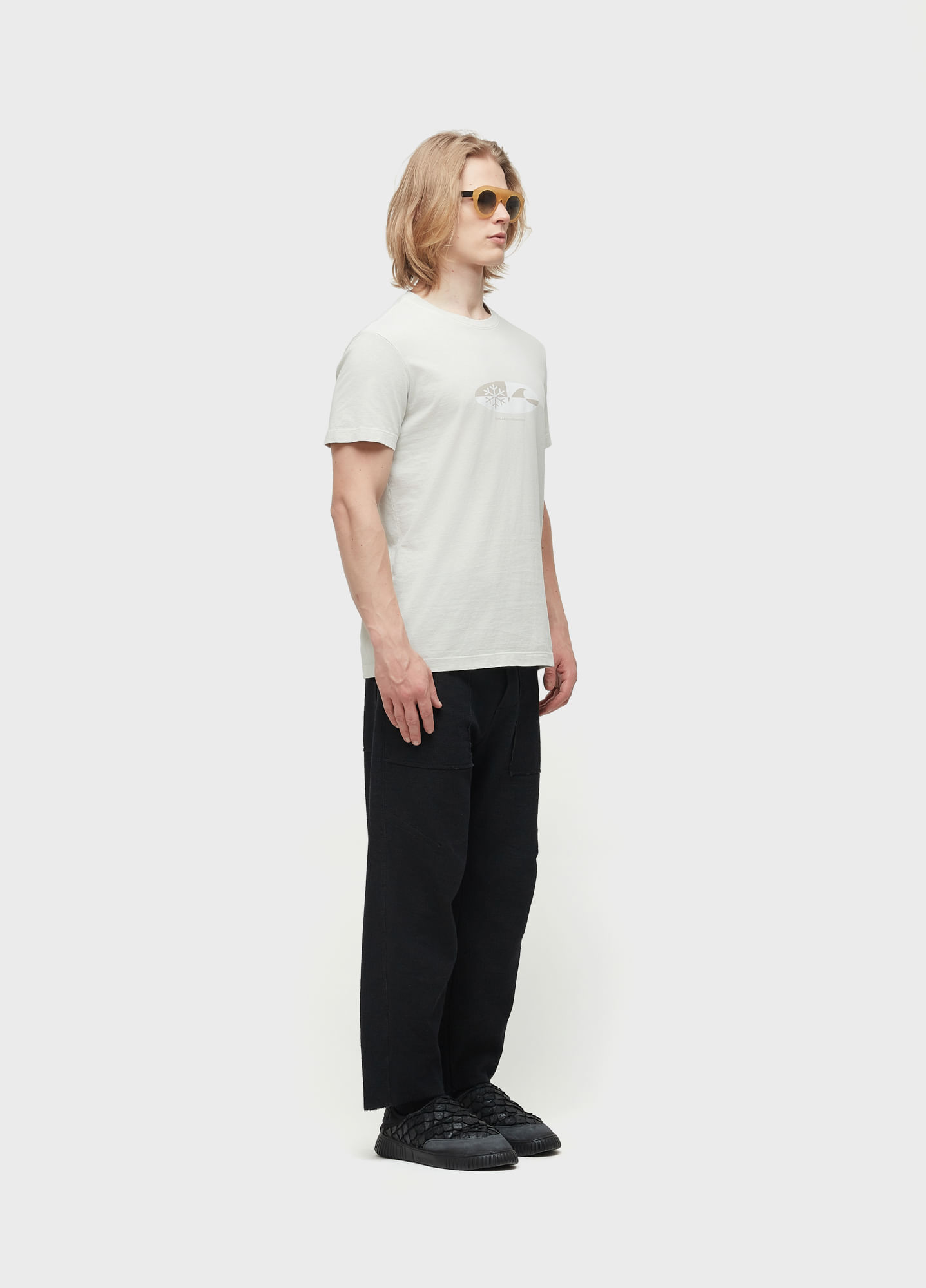 T-shirt stone cristal onda snow
