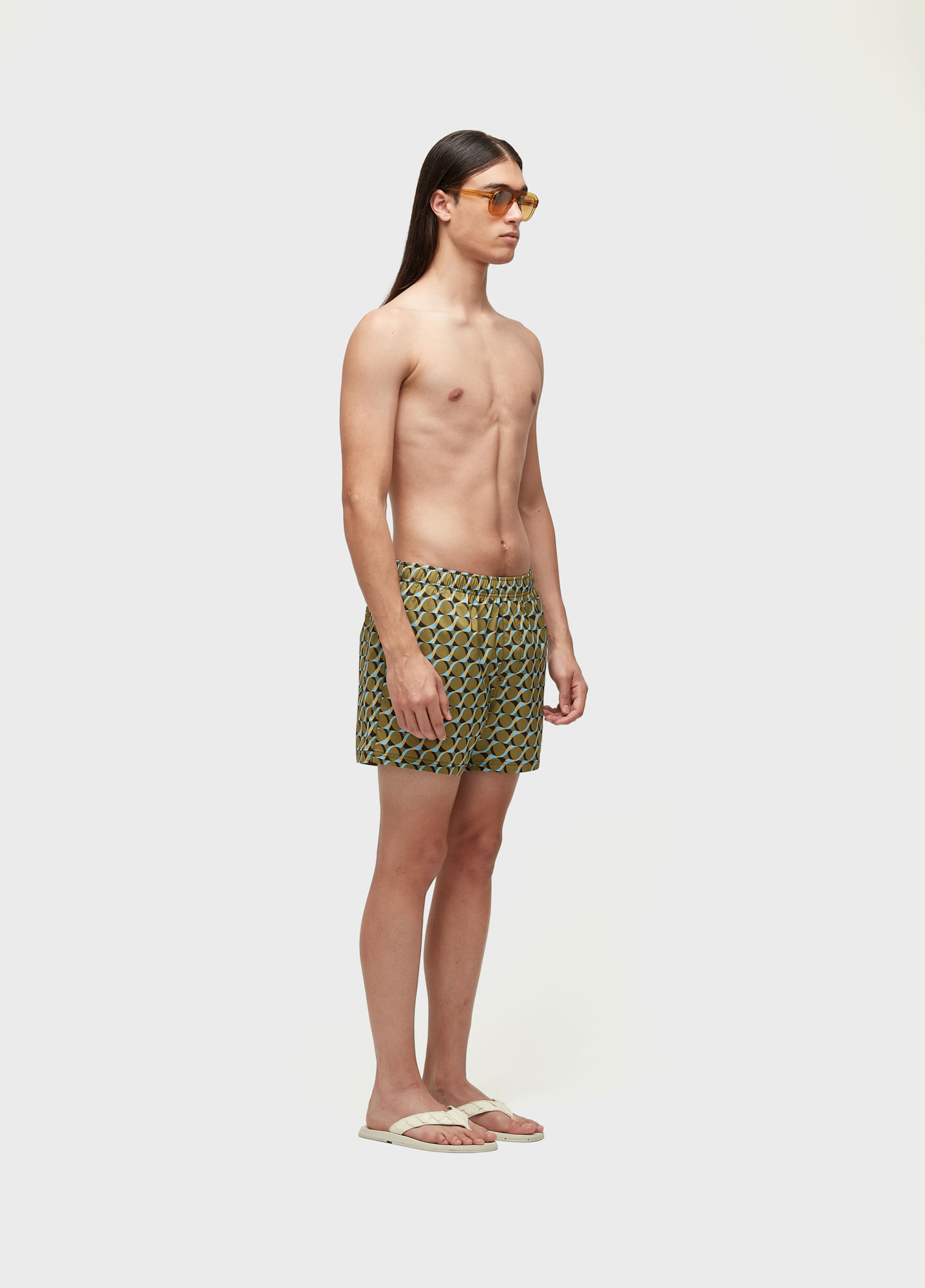 Beach short aquaone flex graphic waves