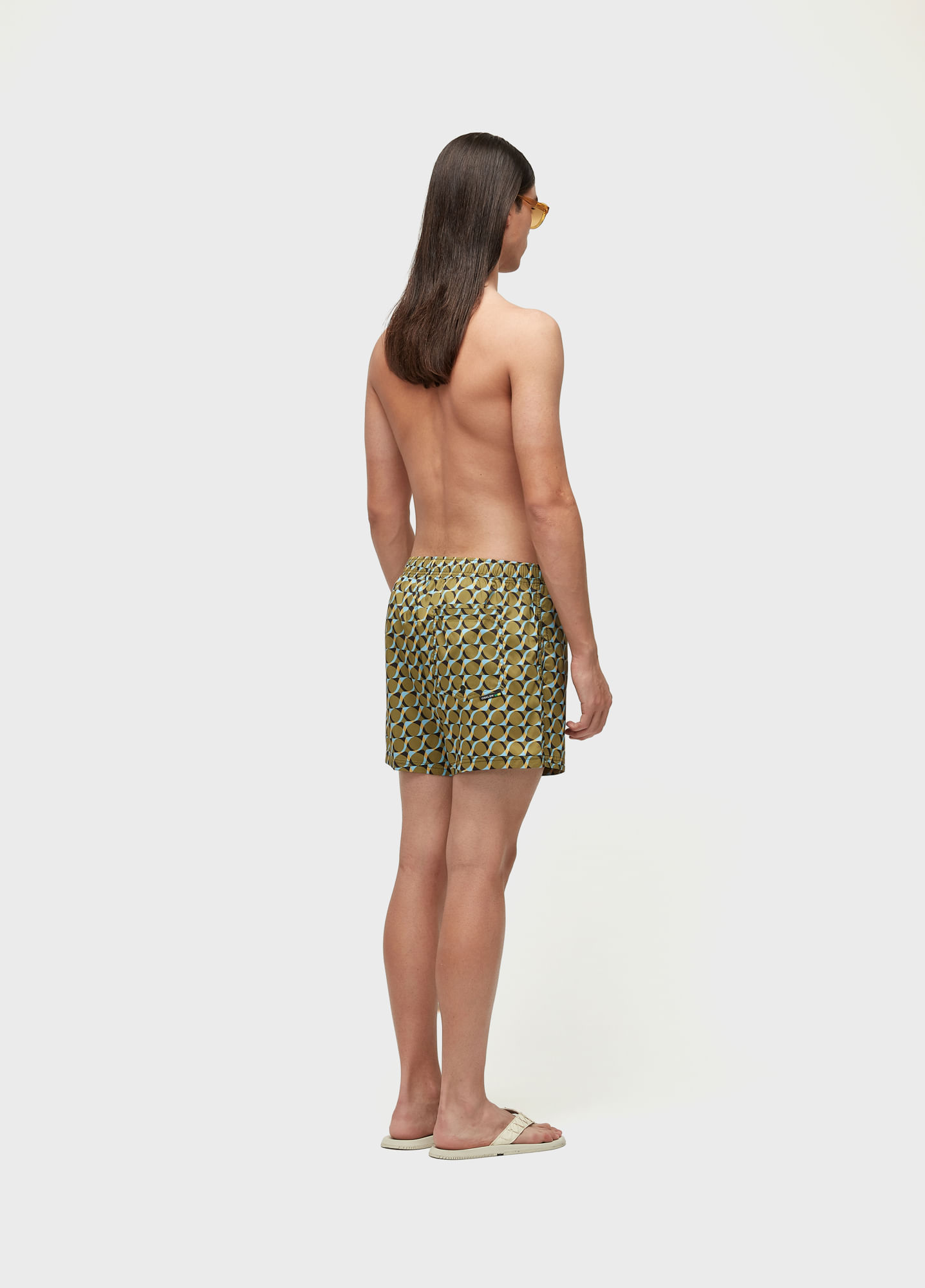 Beach short aquaone flex graphic waves