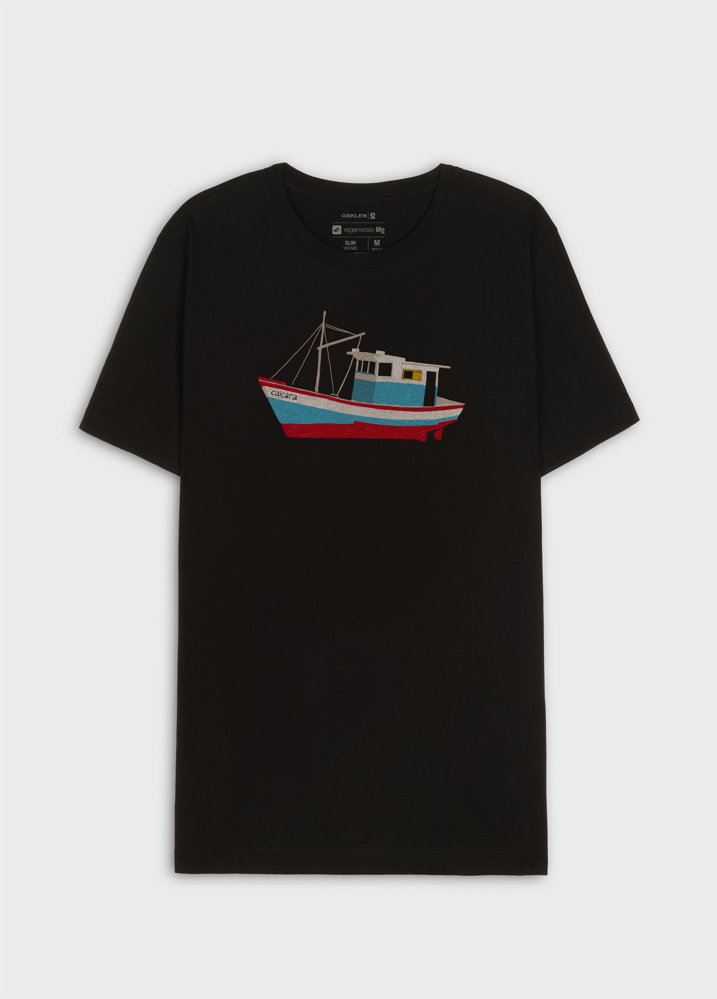 T-shirt slim vintage barco MC