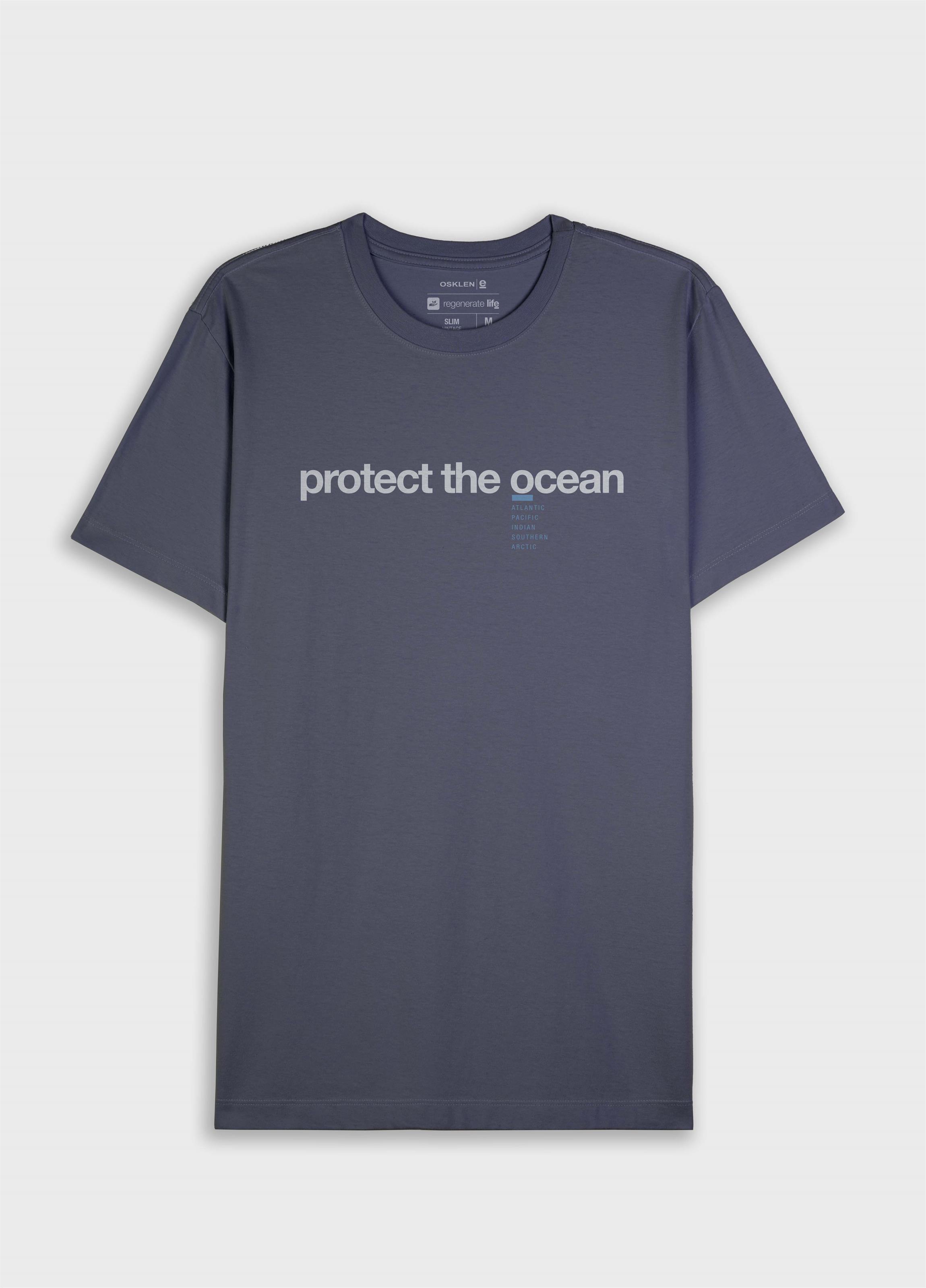 T-shirt slim vintage the ocean | Osklen